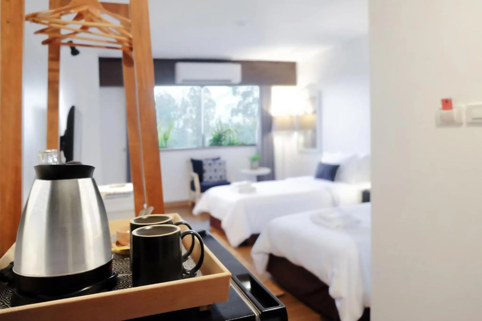 Coffee/tea facilities, Bed in La Mai Hotel