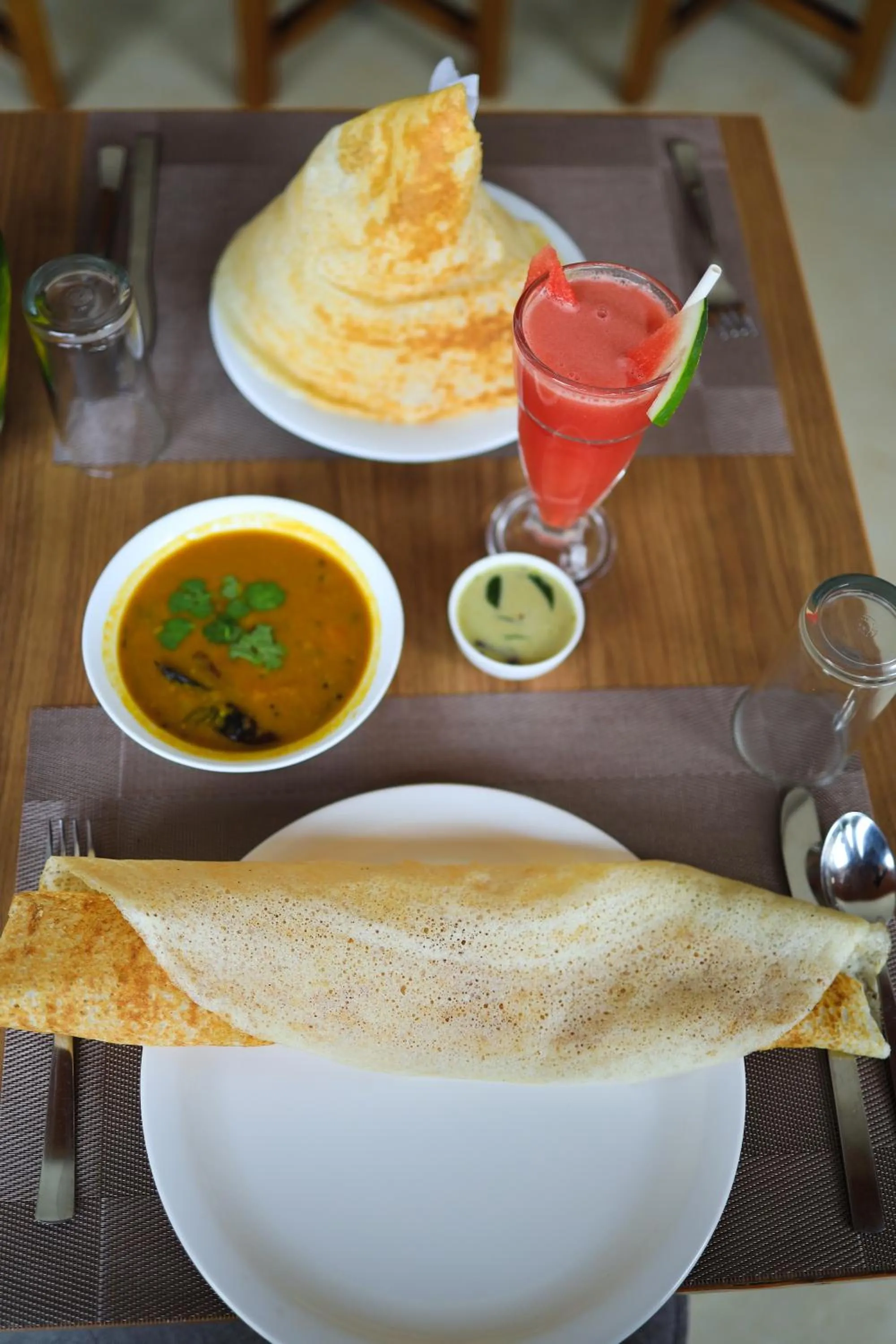 Food and drinks in Hotel Sky Sierra Wayanad