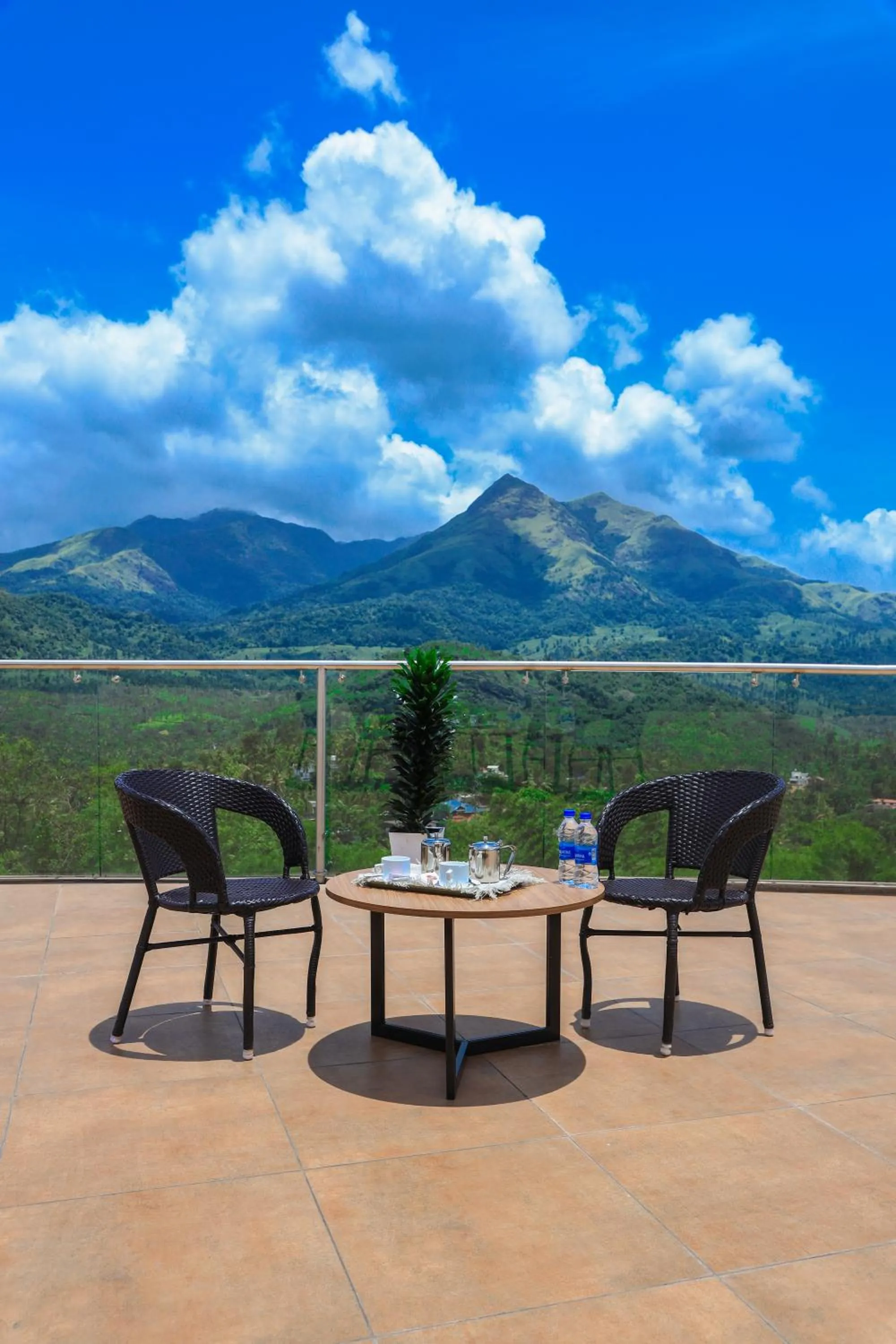 Patio in Hotel Sky Sierra Wayanad