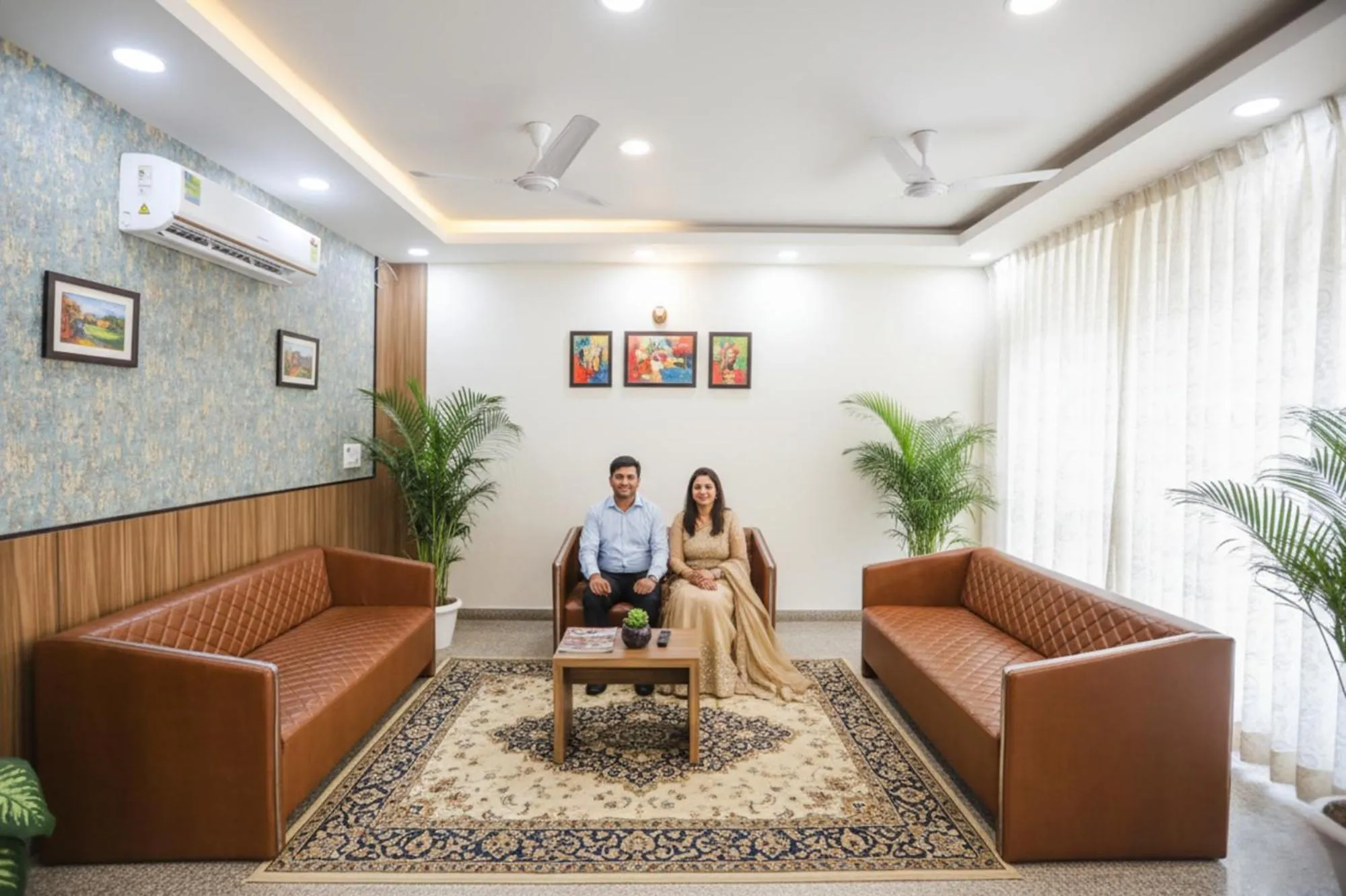 Seating area in FabHotel Unique Stay