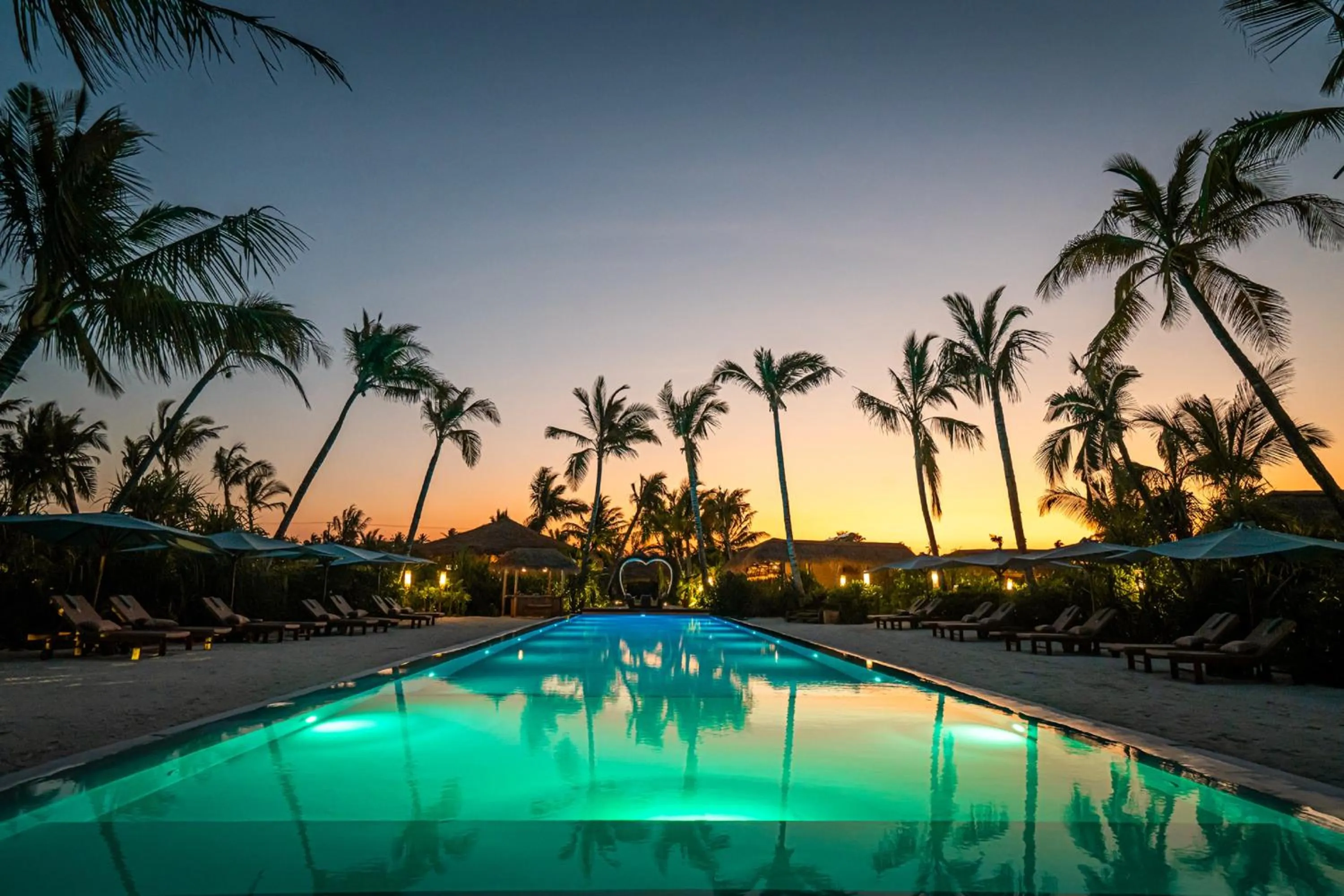Pool view in Sensations Eco-Chic Hotel