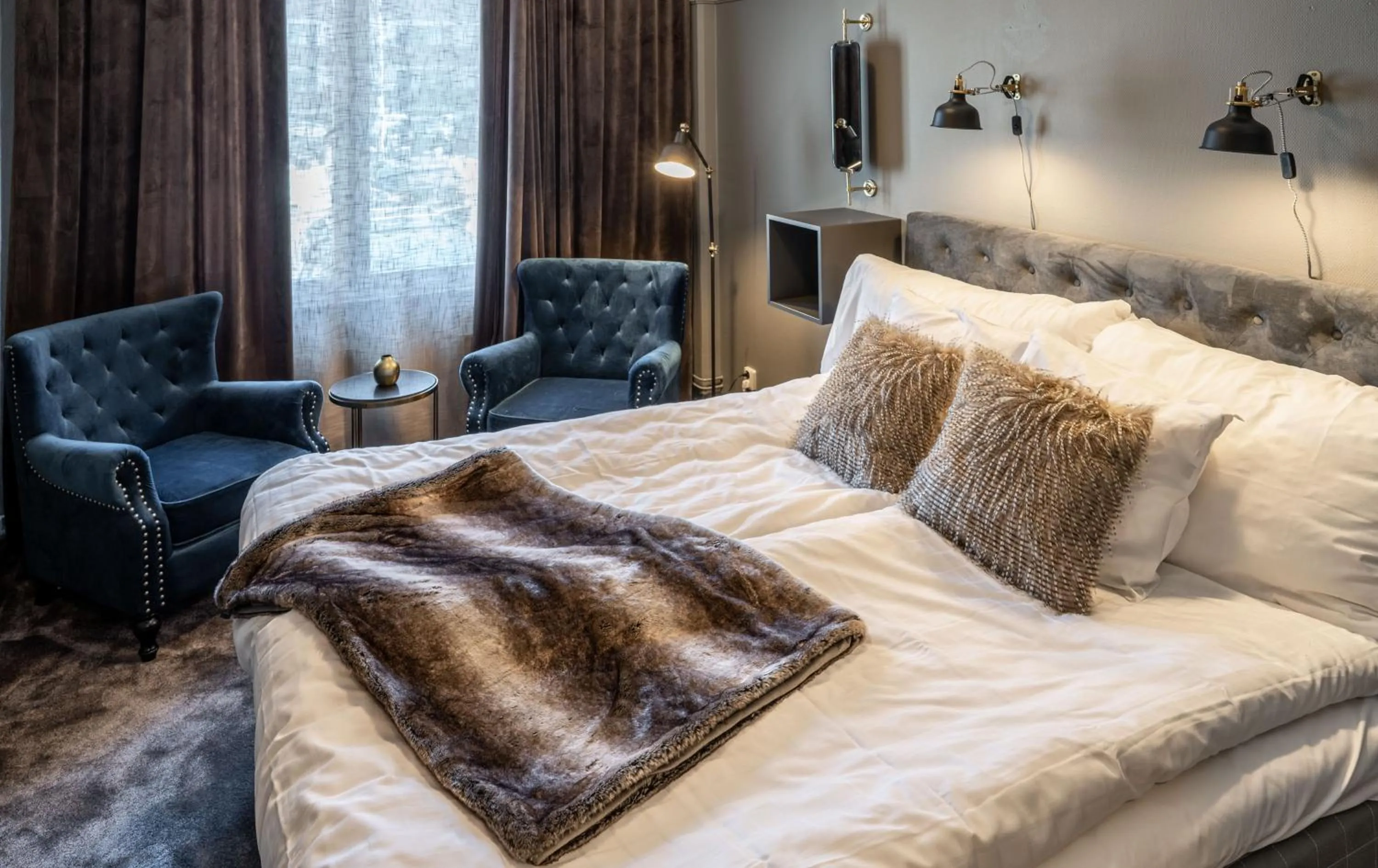 Bed in Haparanda Stadshotell