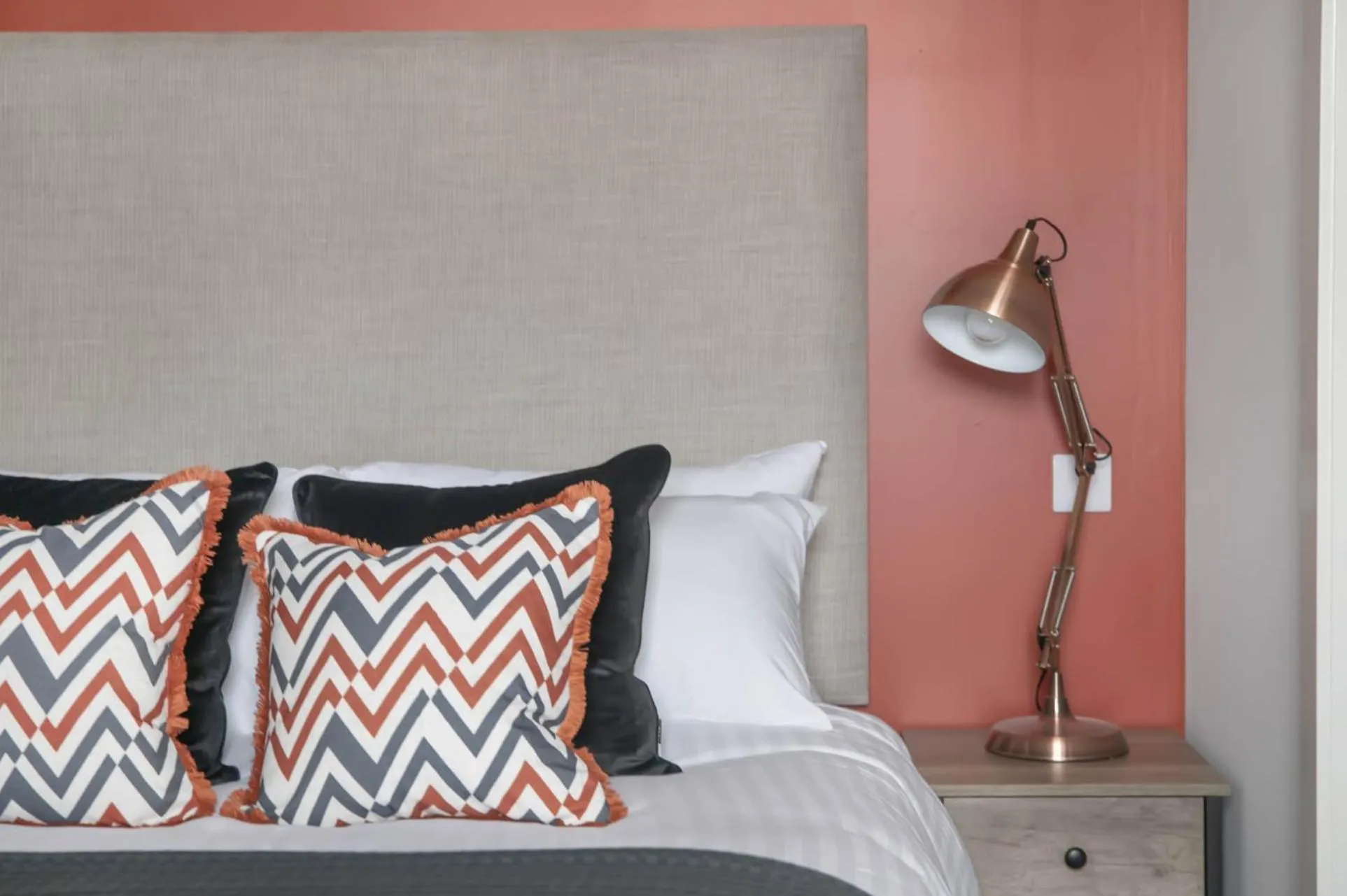 Bed in The Woodside Apartments