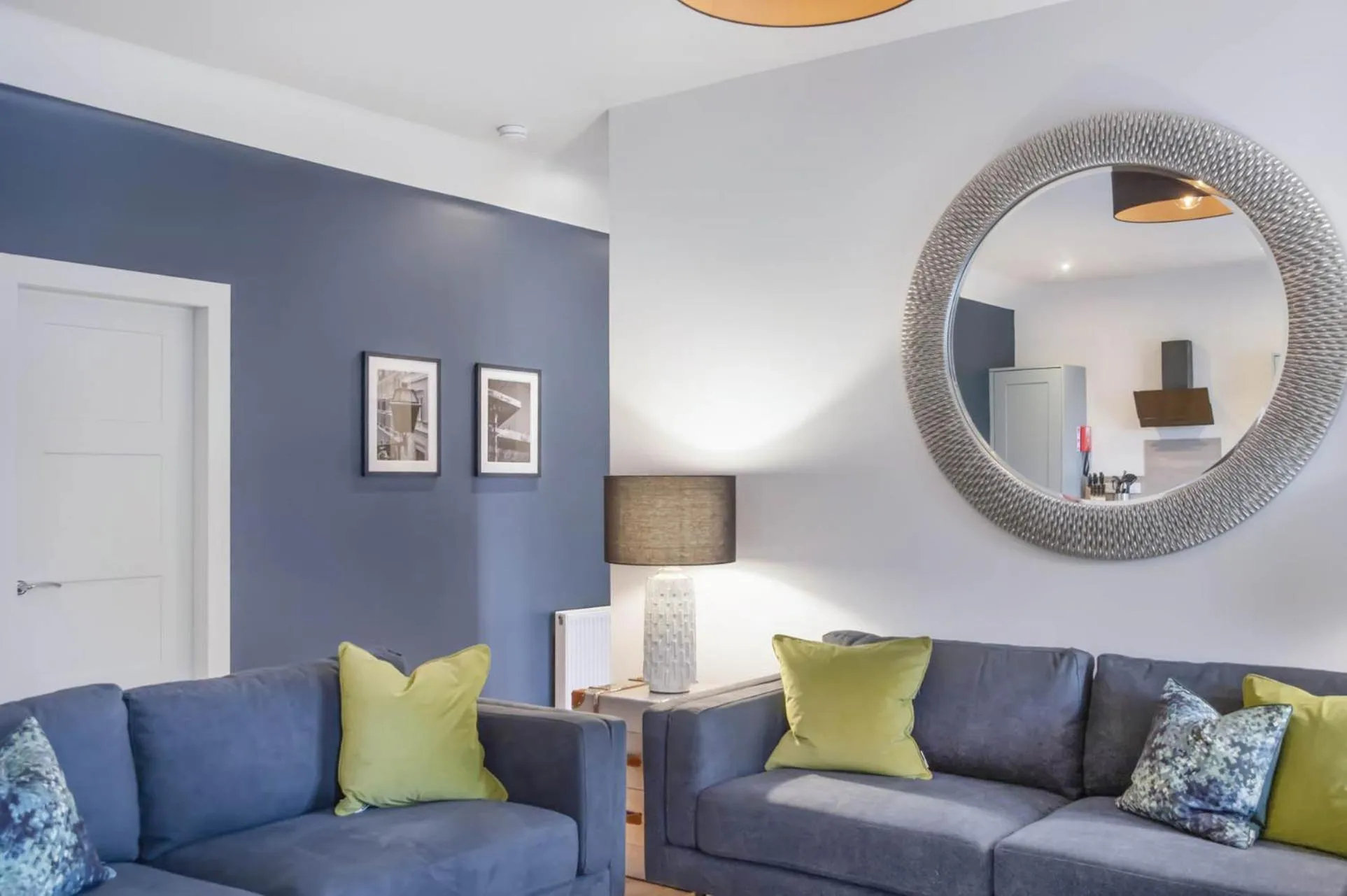 Living room in The Woodside Apartments