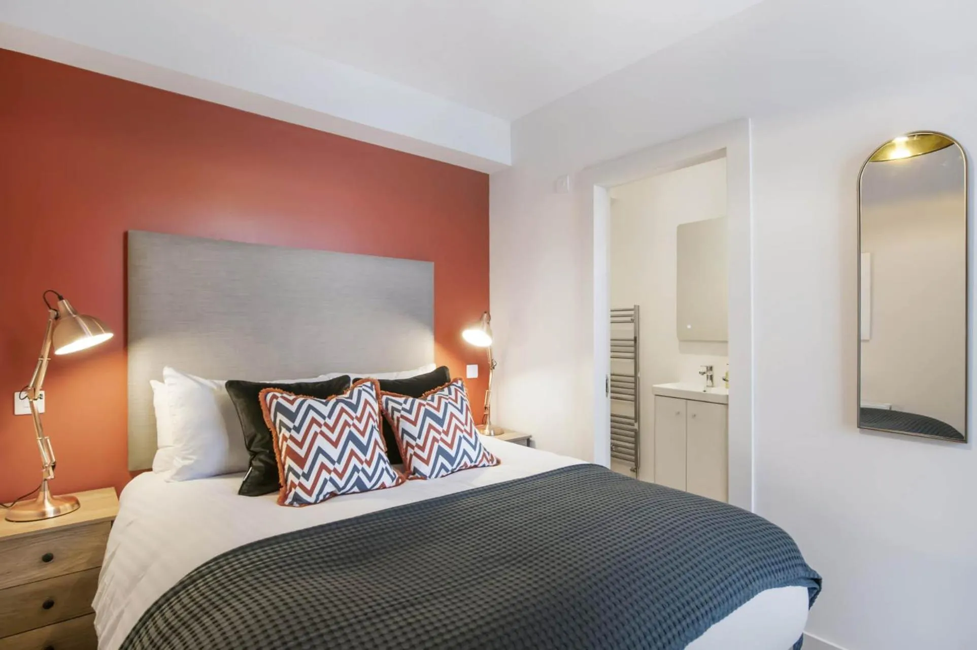 Bed in The Woodside Apartments