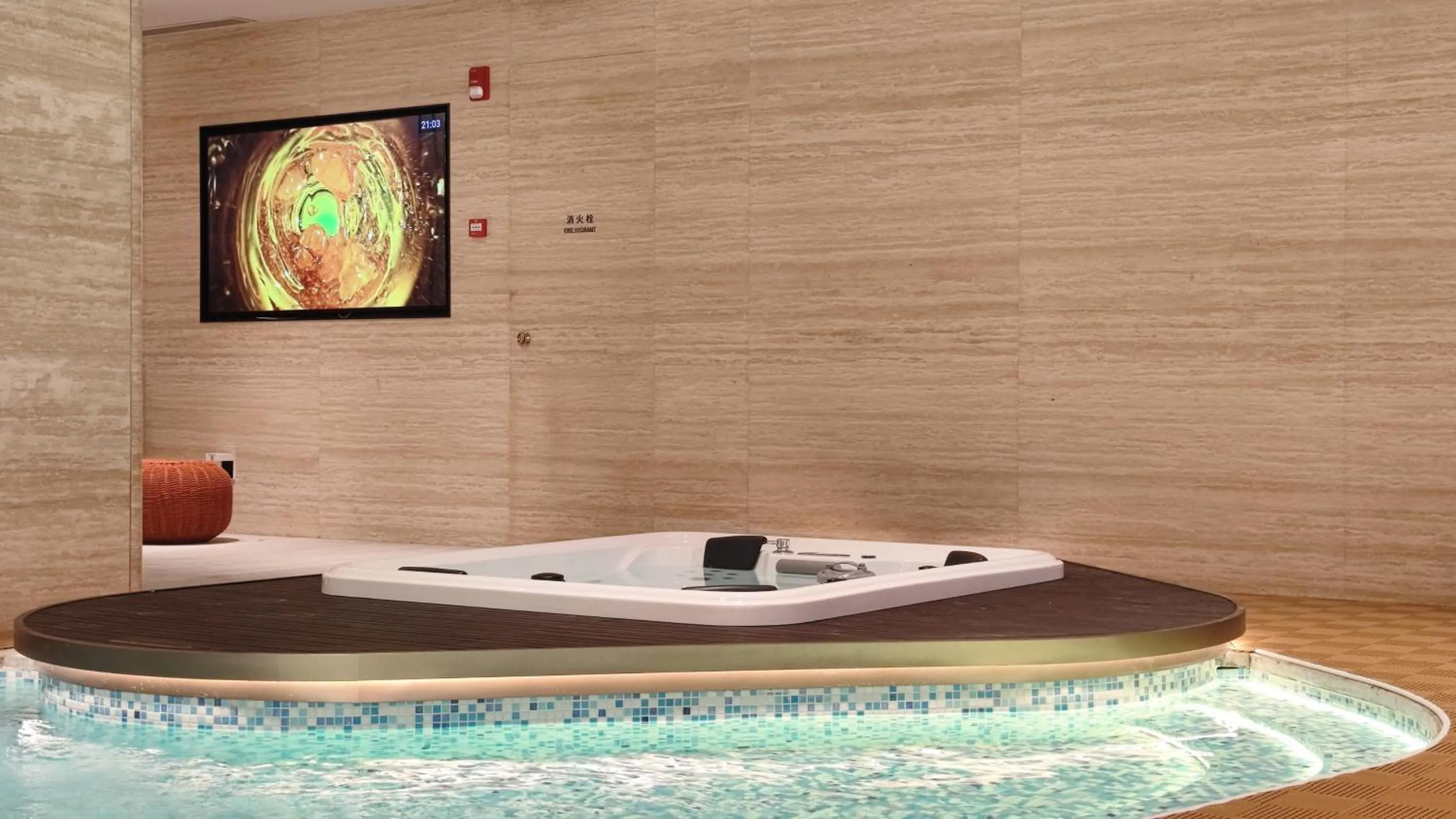 Swimming pool in Radisson Collection Lingang Shanghai