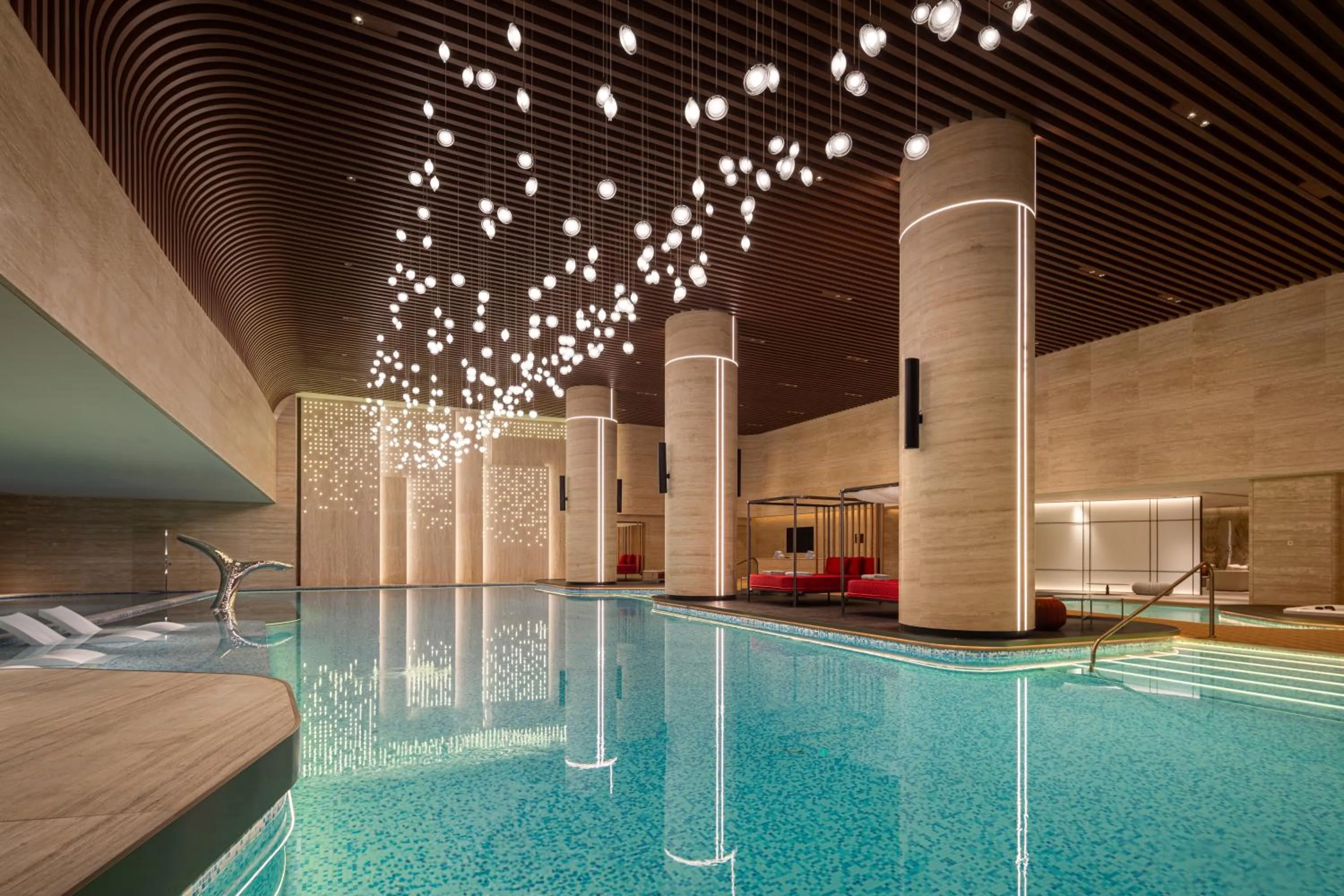 Swimming pool in Radisson Collection Lingang Shanghai