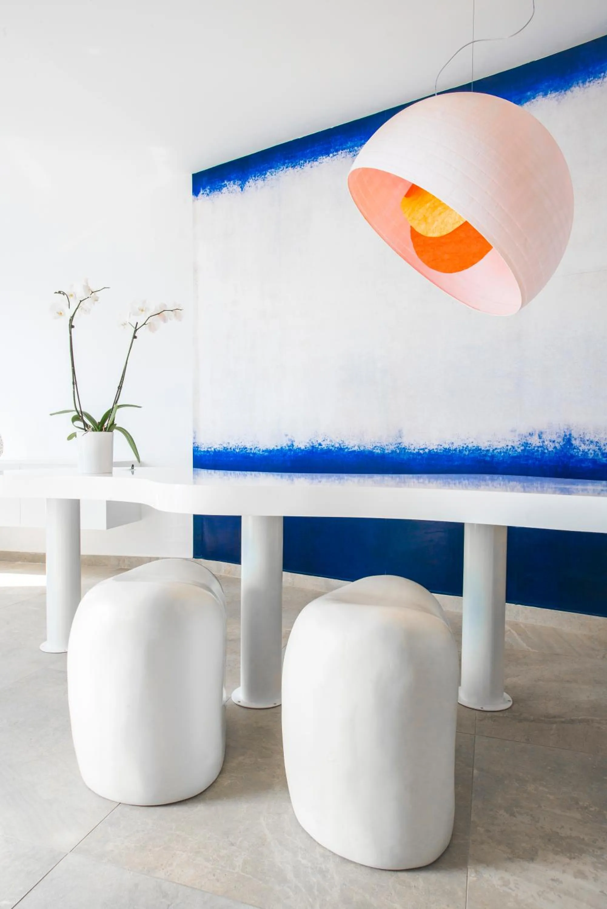 Lobby or reception in Santorini Secret Suites & Spa, Small Luxury Hotels of the World