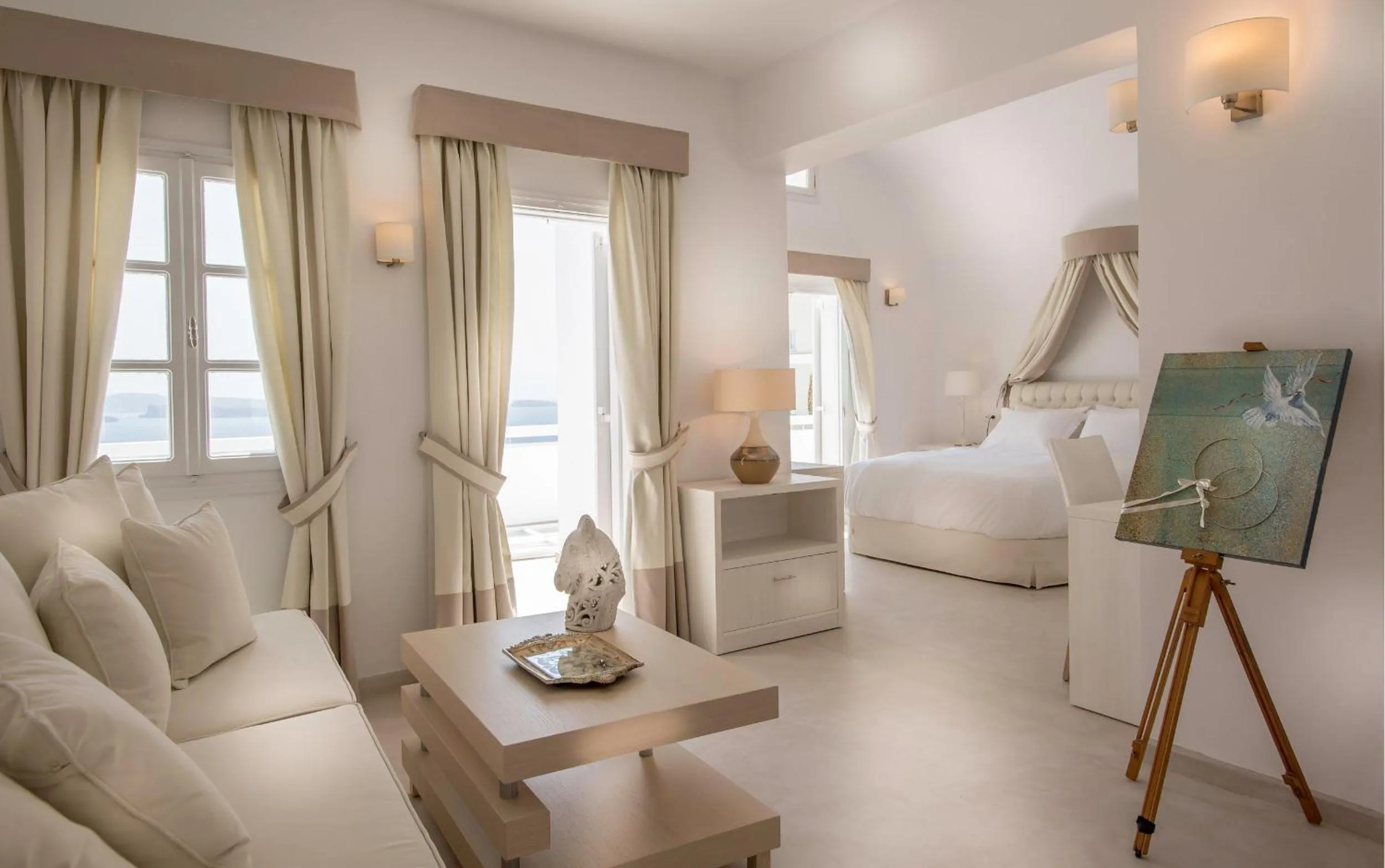 Living room in Santorini Secret Suites & Spa, Small Luxury Hotels of the World