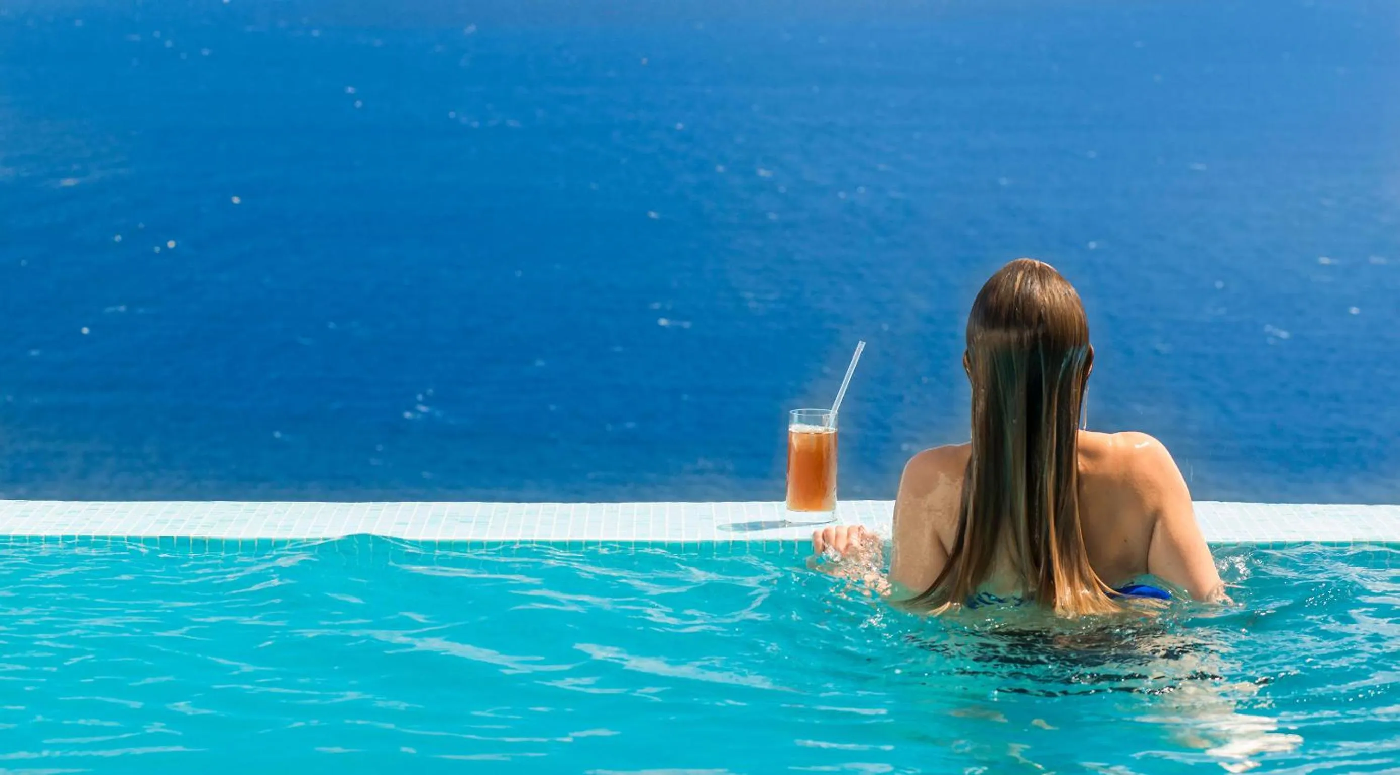 Swimming pool in Santorini Secret Suites & Spa, Small Luxury Hotels of the World