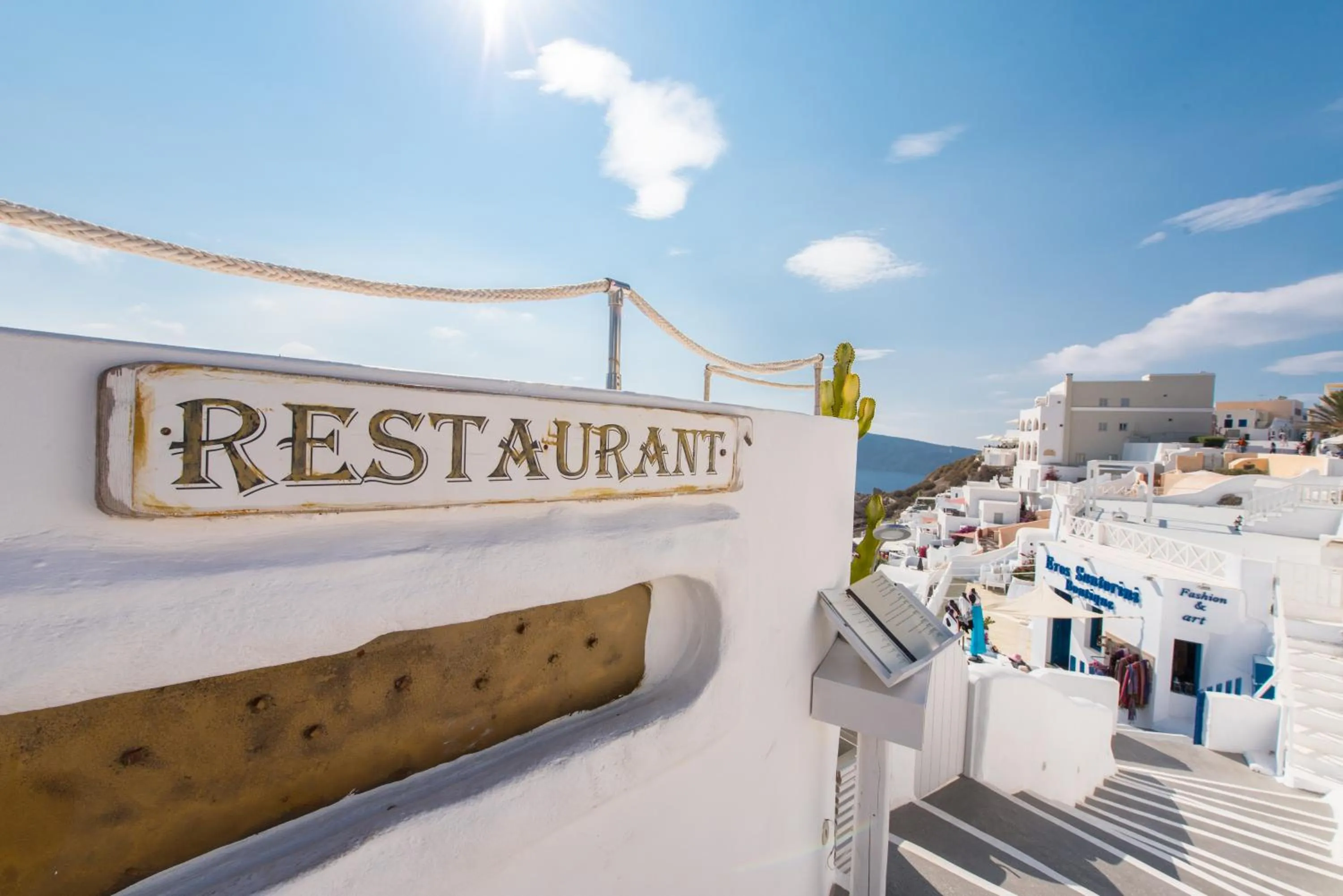 Restaurant/places to eat in Santorini Secret Suites & Spa, Small Luxury Hotels of the World