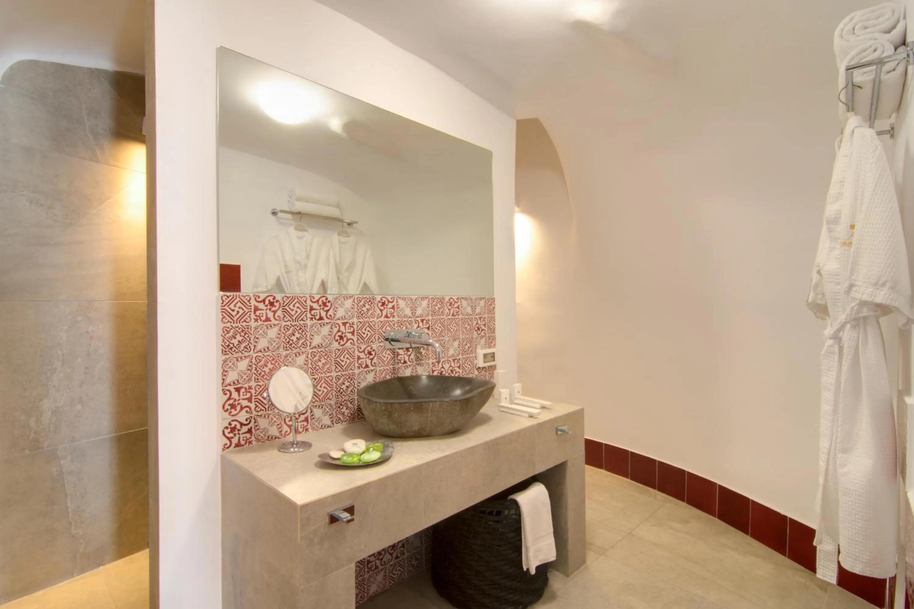 Bathroom in Santorini Secret Suites & Spa, Small Luxury Hotels of the World