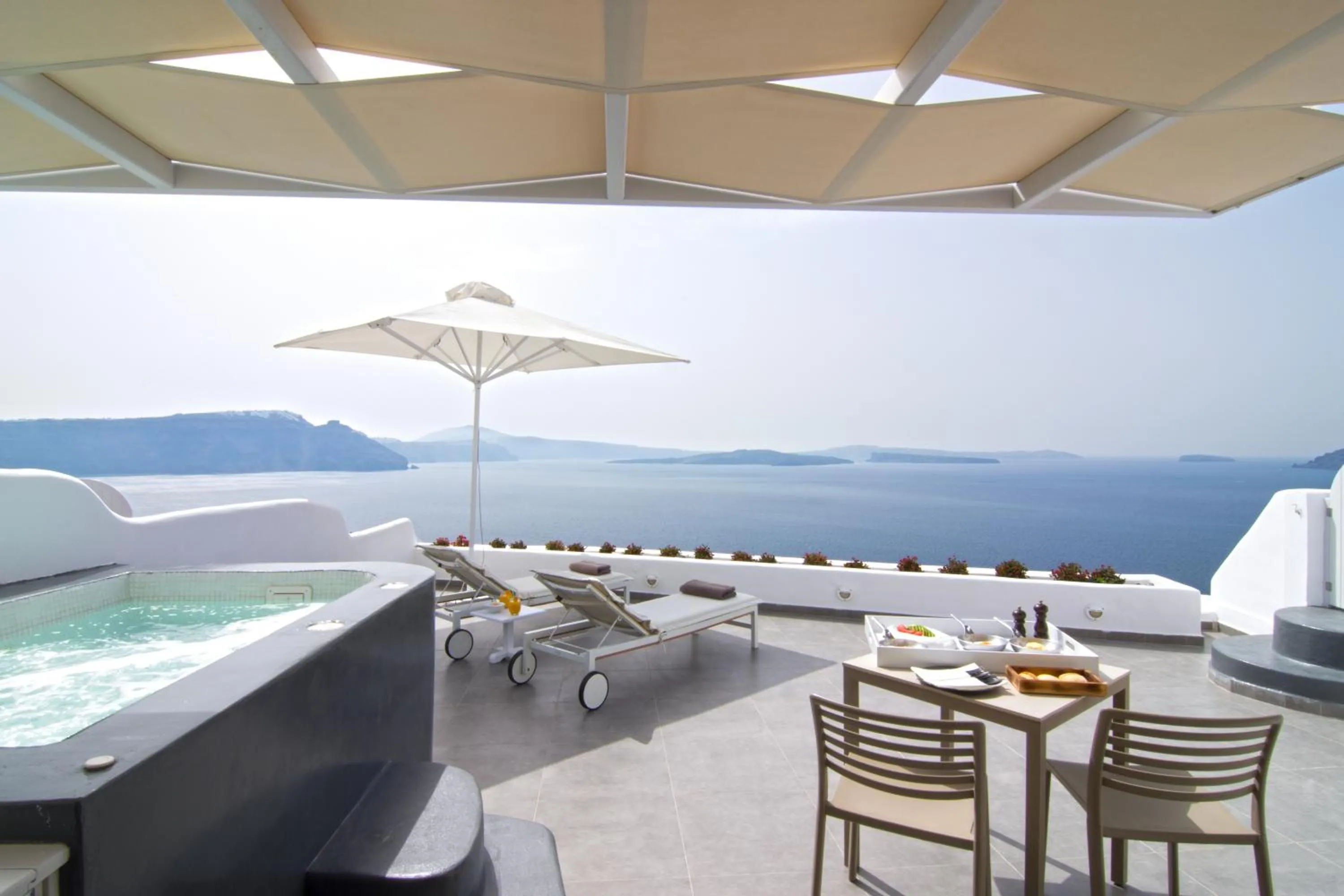 Balcony/Terrace in Santorini Secret Suites & Spa, Small Luxury Hotels of the World
