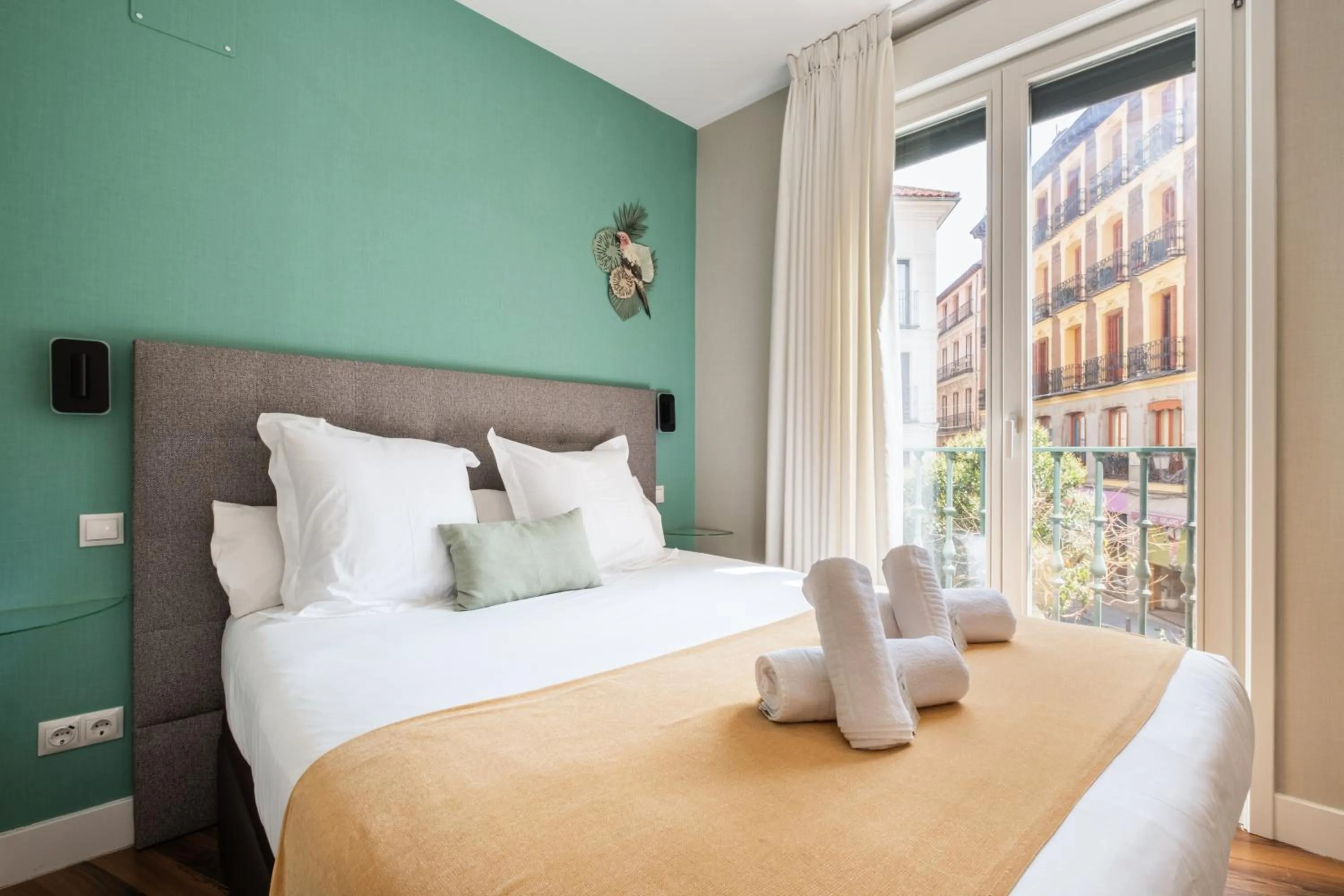 Bed in Apartamentos Cruz