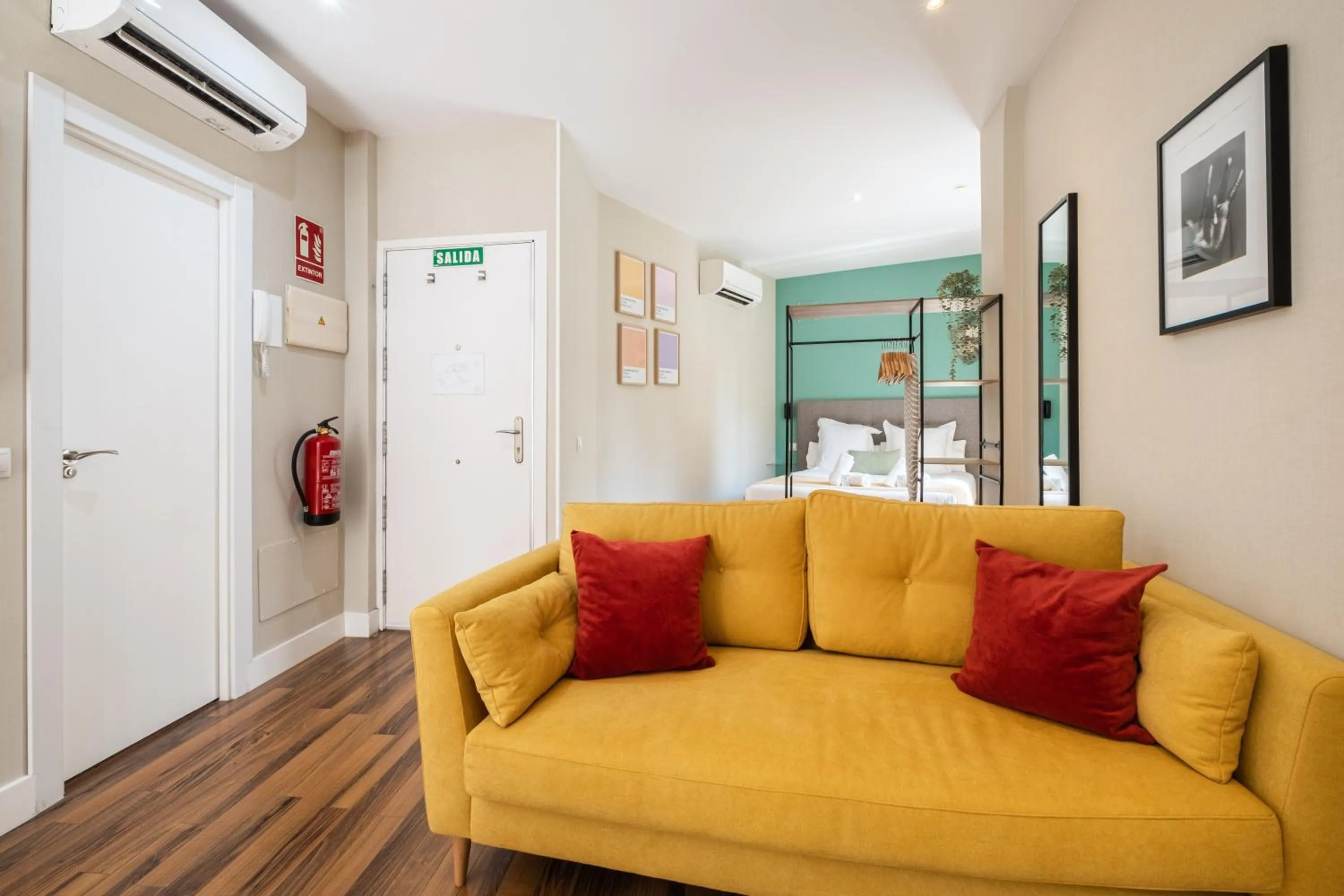 Bed in Apartamentos Cruz