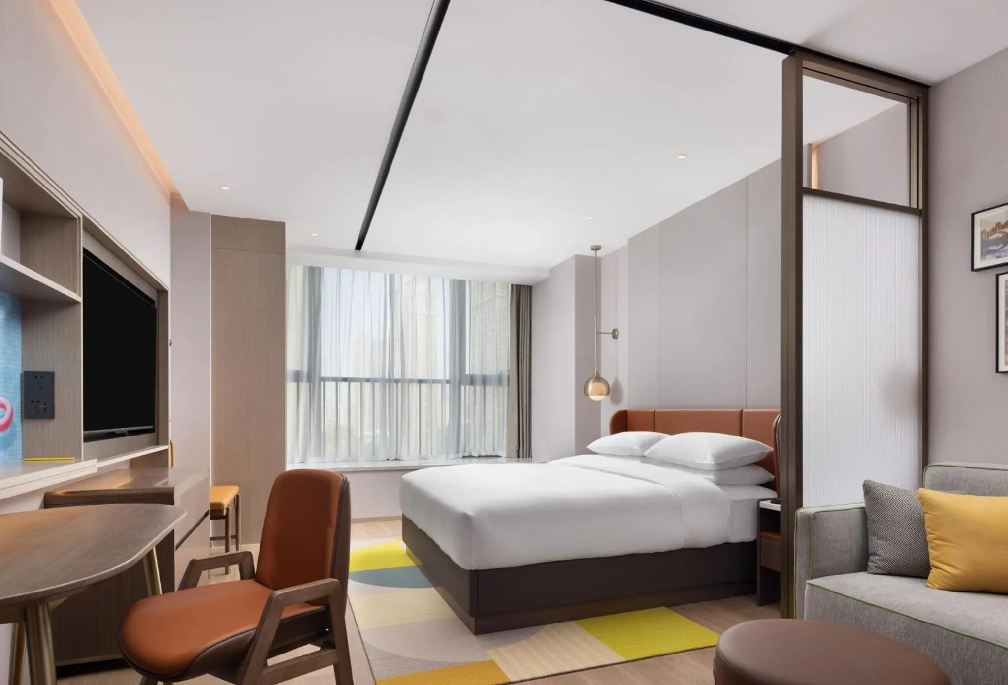 Photo of the whole room, Bed in Home2 Suites by Hilton Hefei South Railway Station