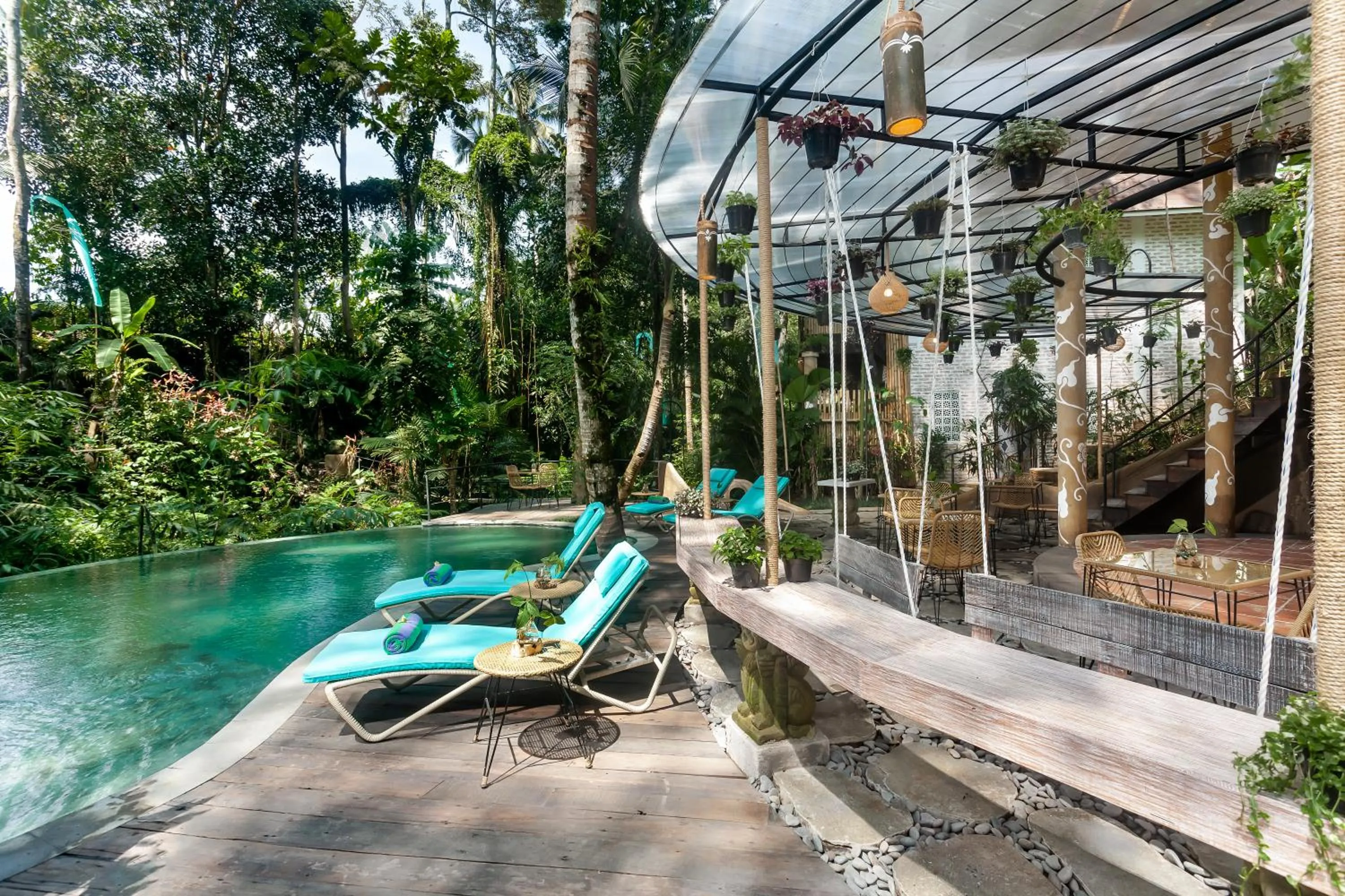 Swimming pool in Sacred Canyon Ubud by GenuineHost