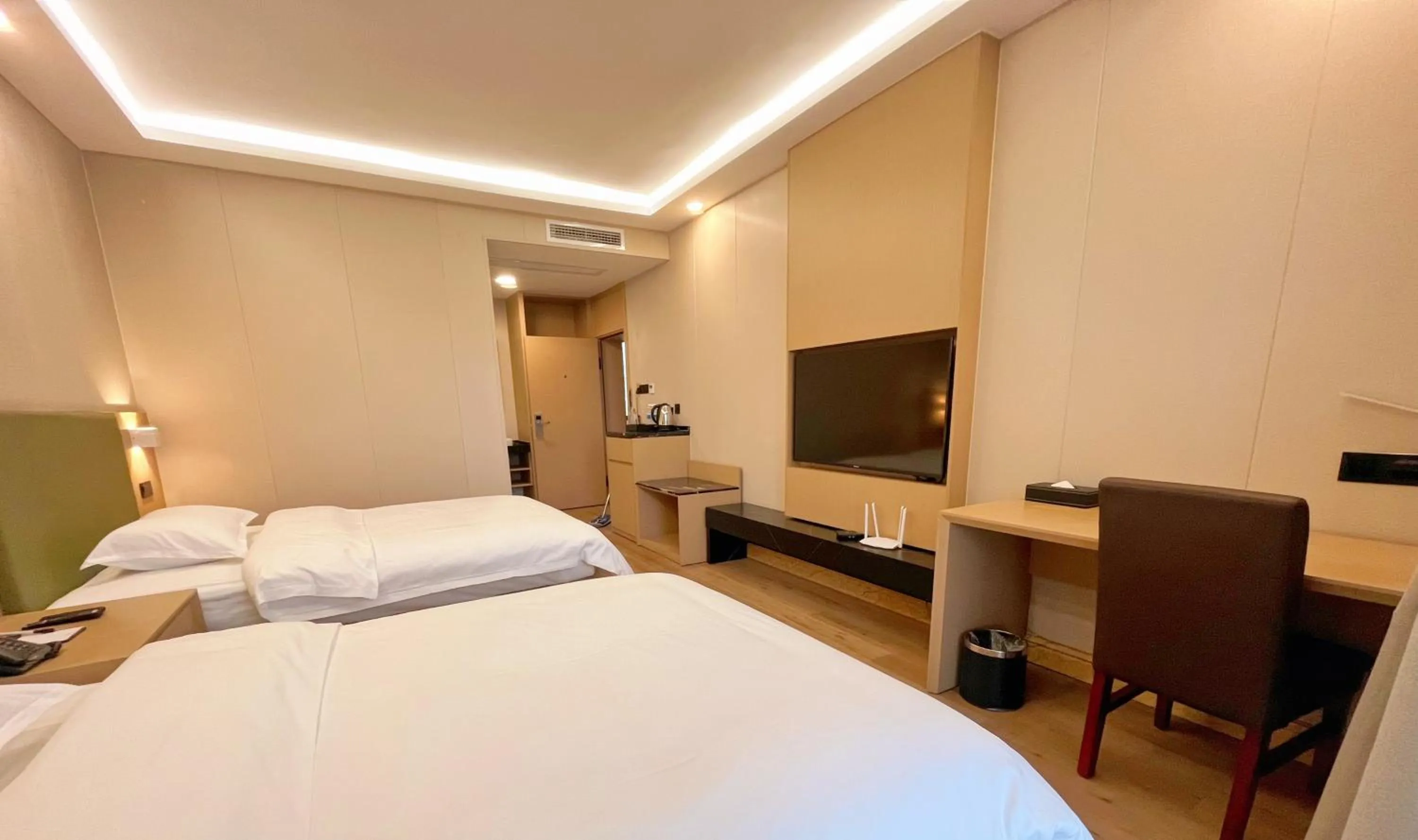 Bed in Jinrui Sunshine Hotel Pengzhou