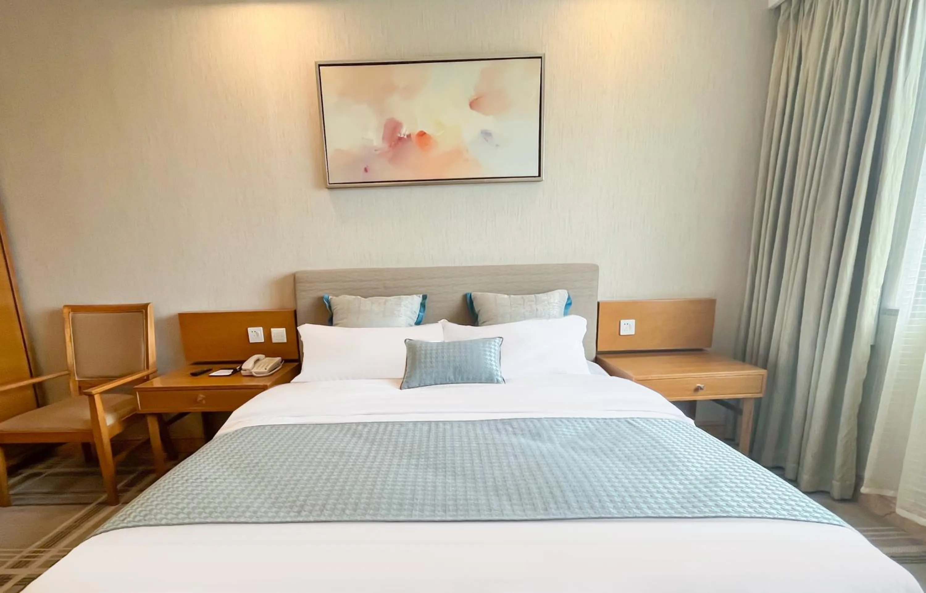 Bed in Jinrui Sunshine Hotel Pengzhou