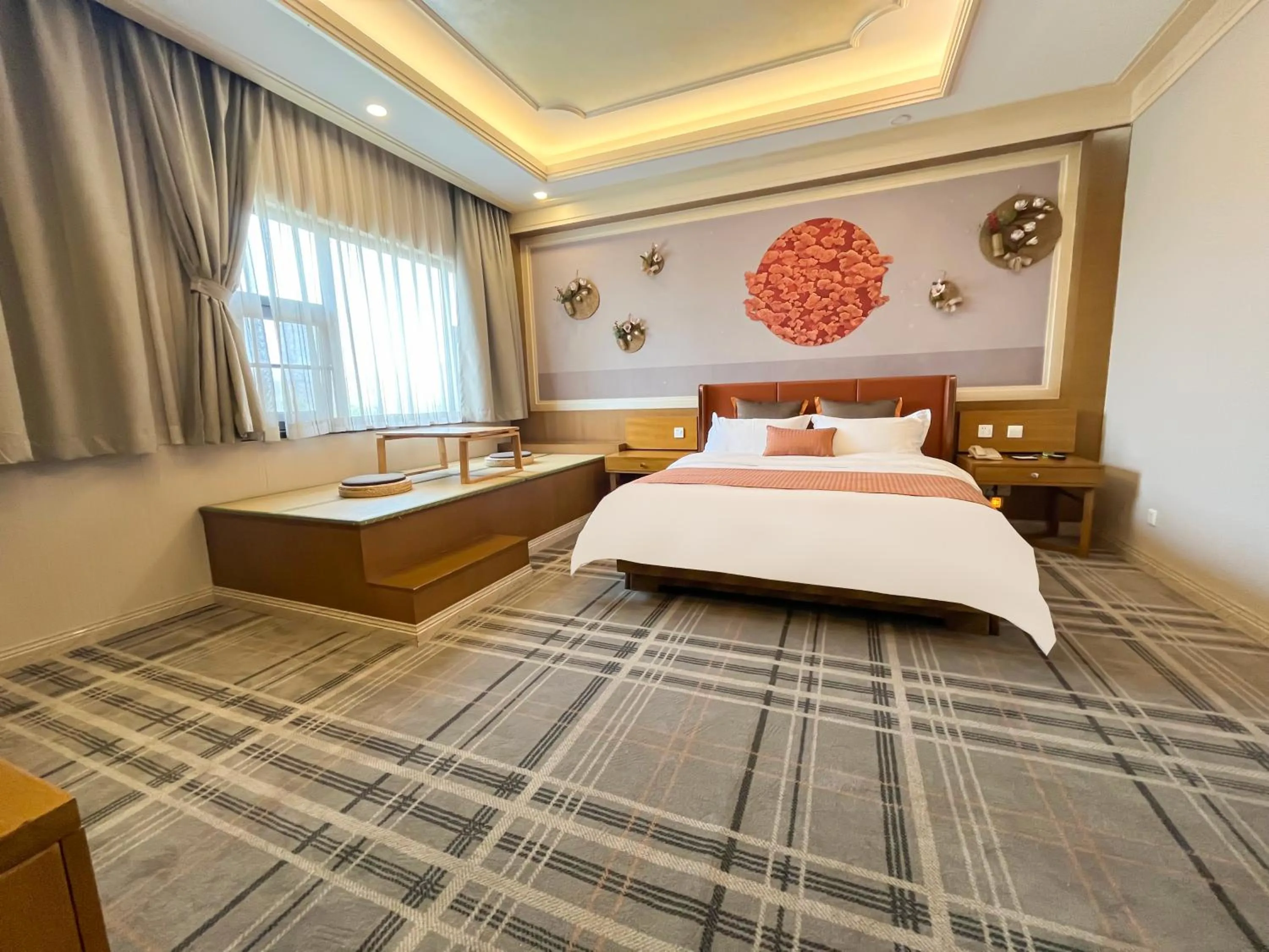 Bed in Jinrui Sunshine Hotel Pengzhou