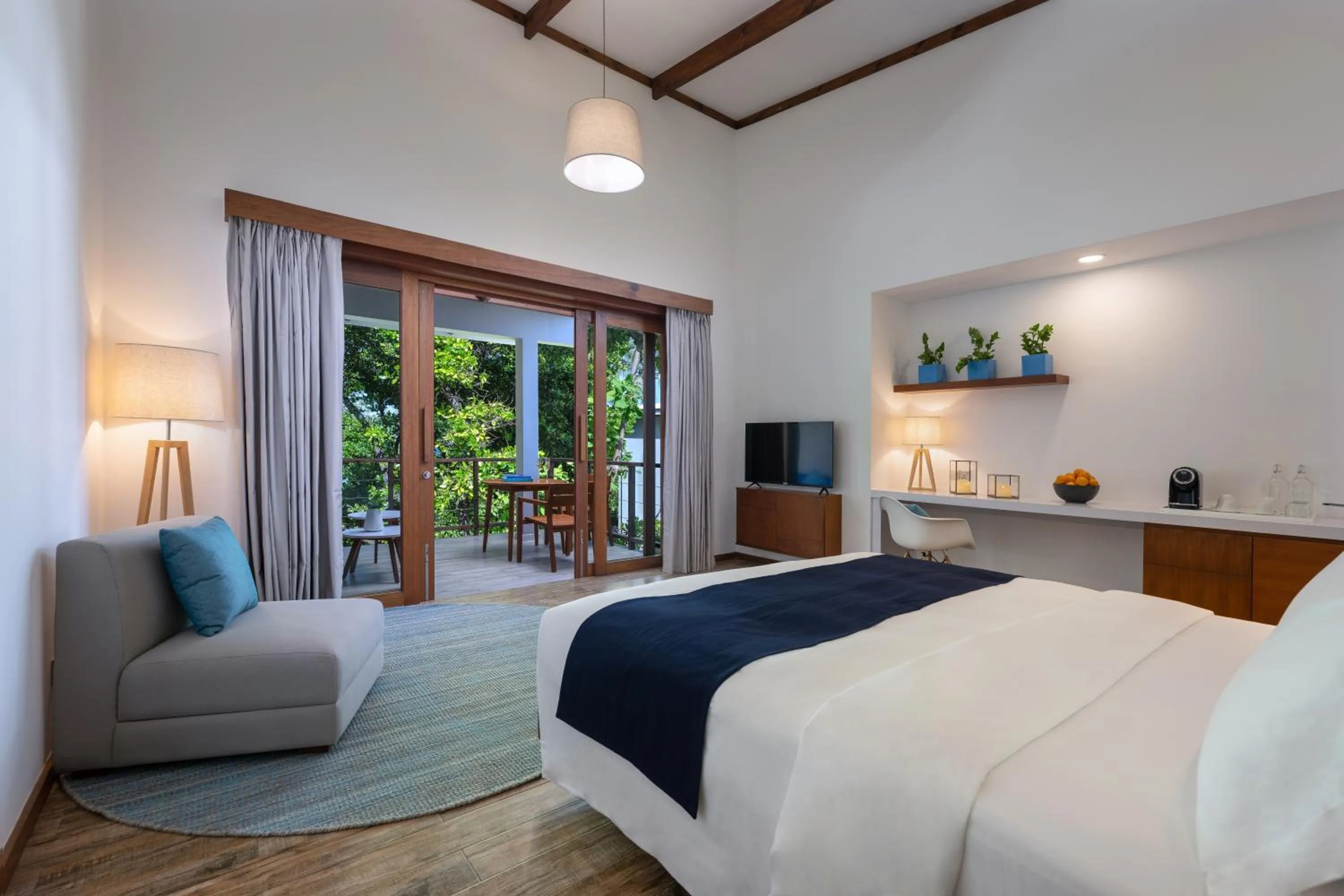 View (from property/room), Bed in Ifuru Island Maldives - Free Domestic Flights for 2 with Min 7 Night Stays - 20 Apr to 15 Oct 2026