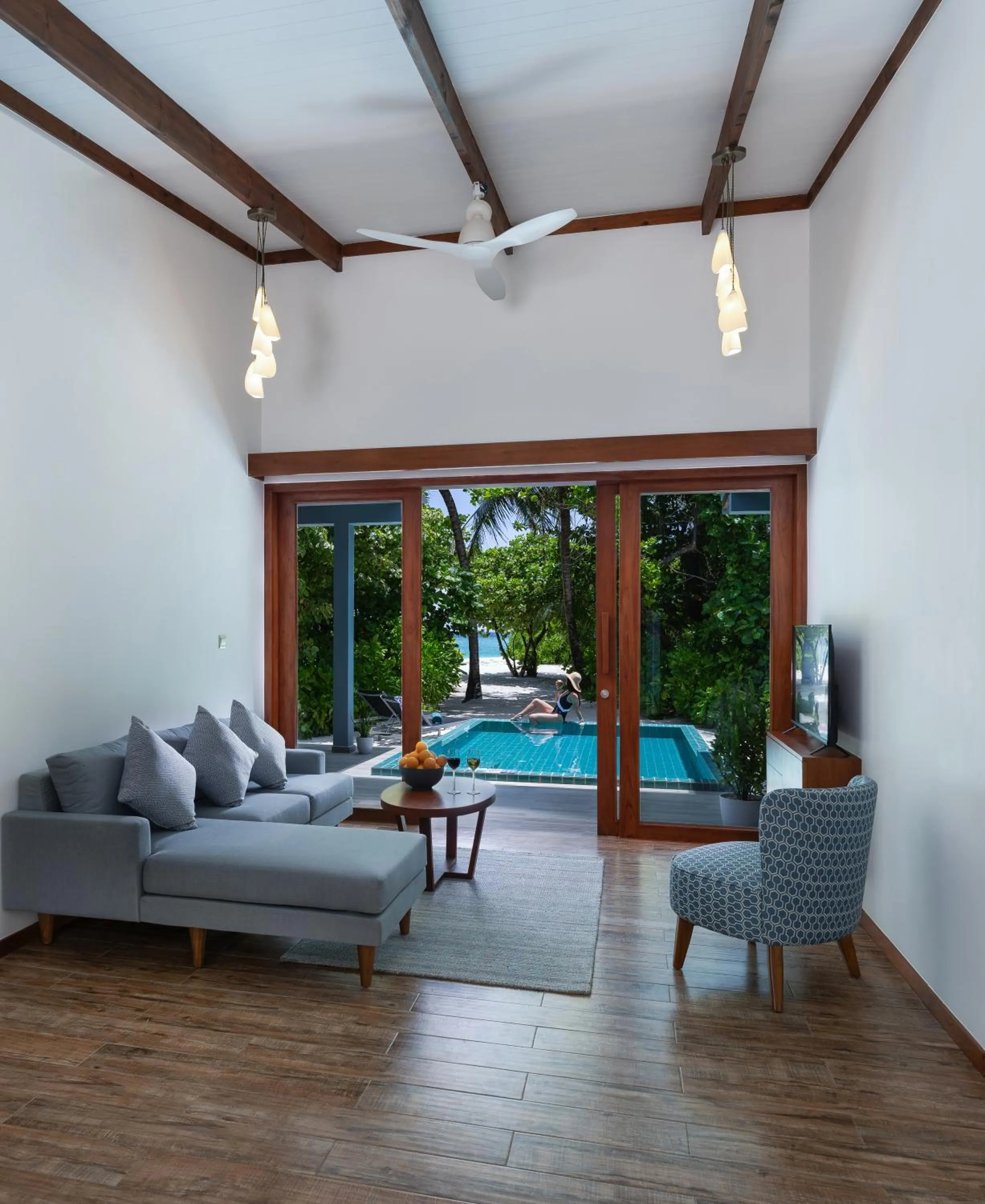 Living room in Ifuru Island Maldives - Free Domestic Flights for 2 with Min 7 Night Stays - 20 Apr to 15 Oct 2026