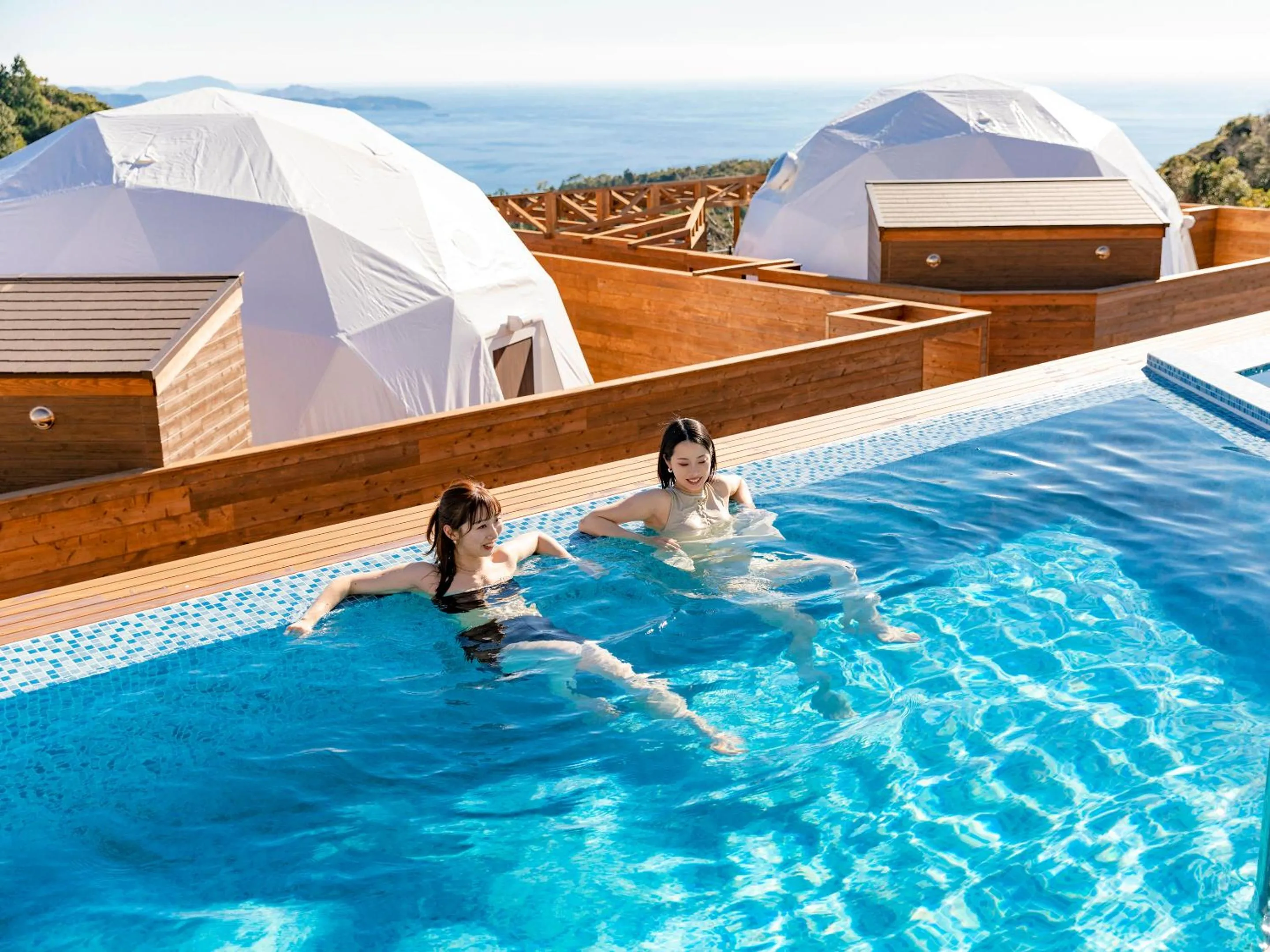 Swimming pool in Glamping Resort GLANSO NAGASAKI