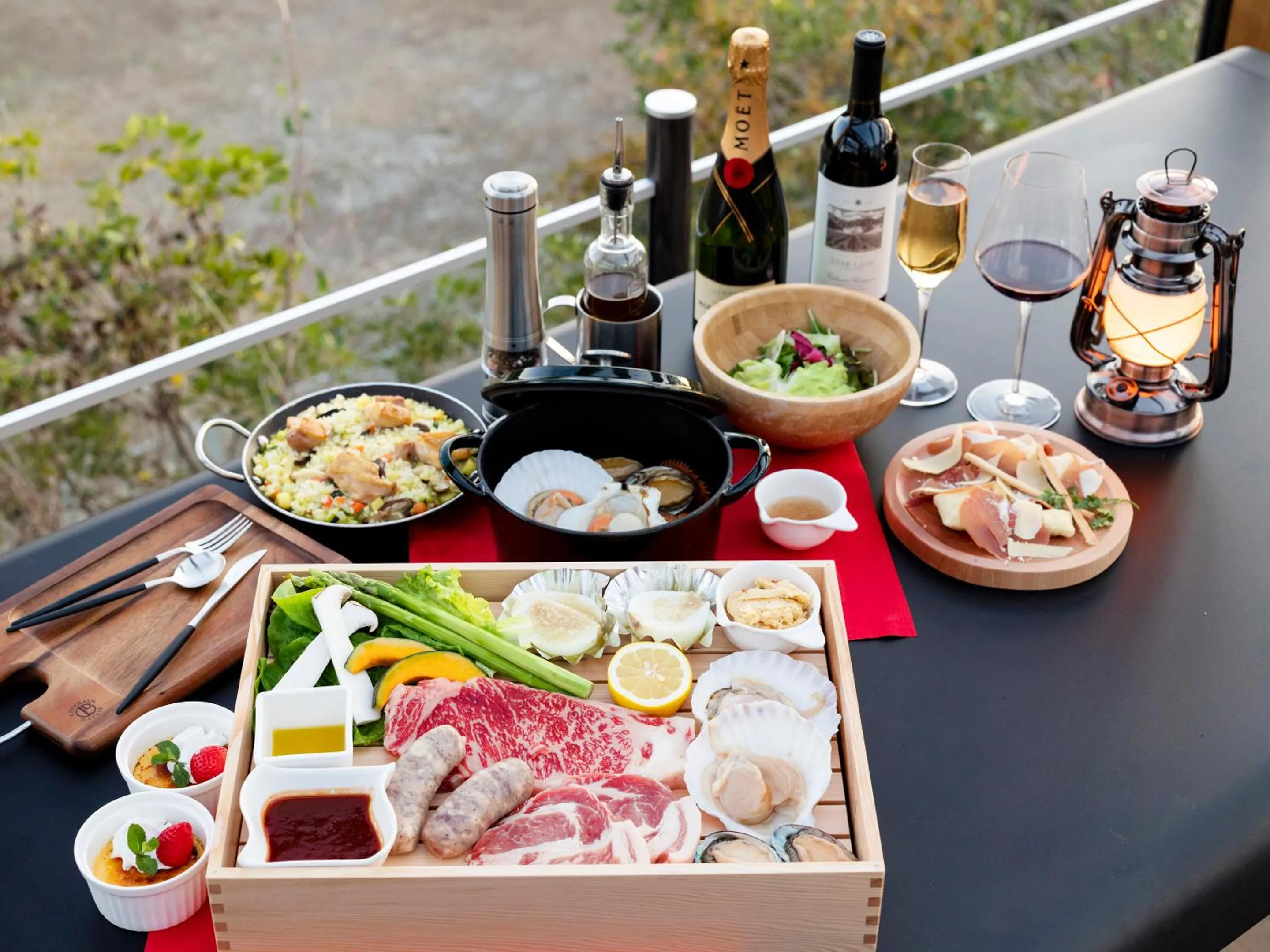 Dinner in Glamping Resort GLANSO NAGASAKI