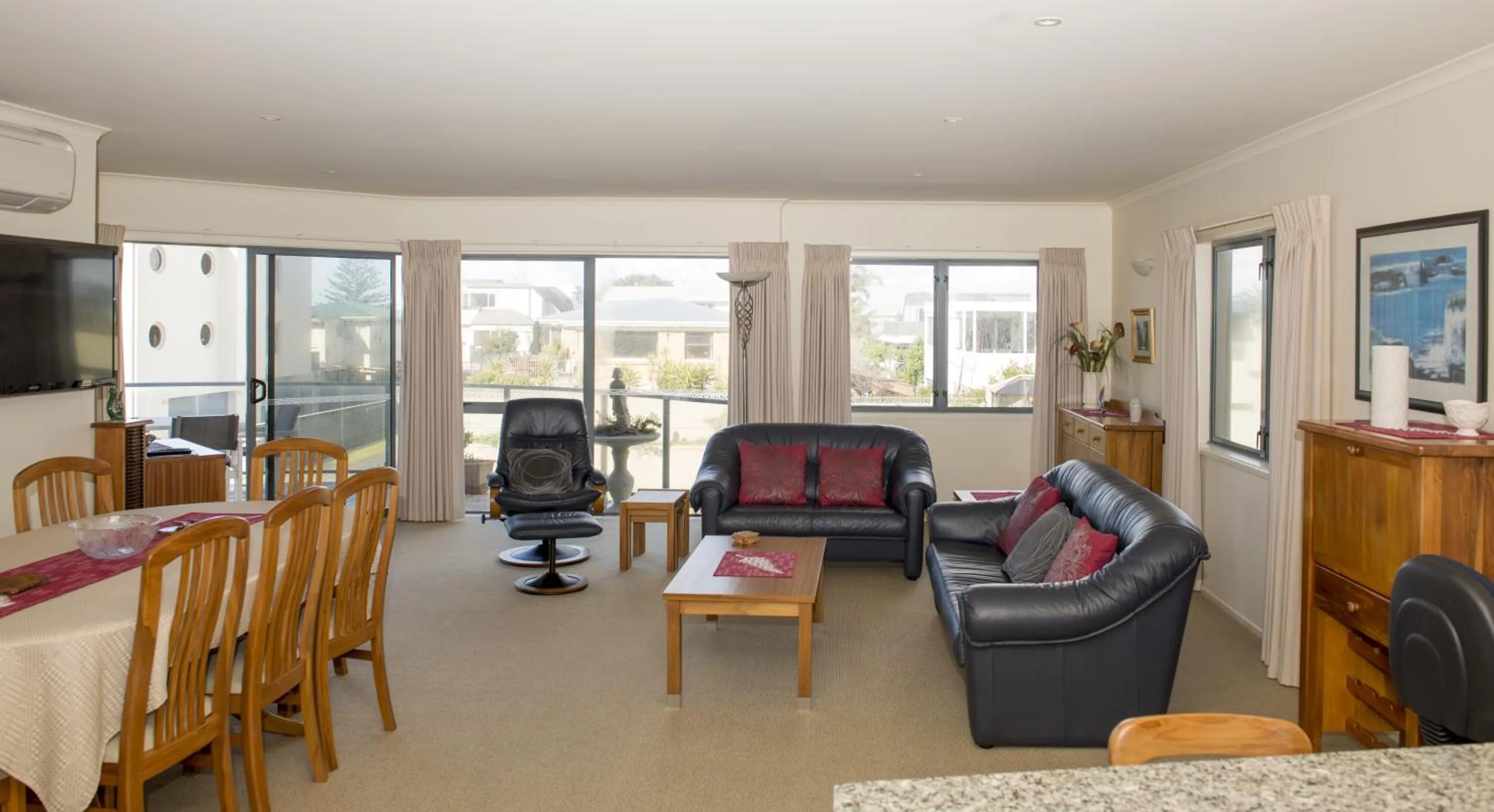 Living room in The Reef Beachfront Apartments