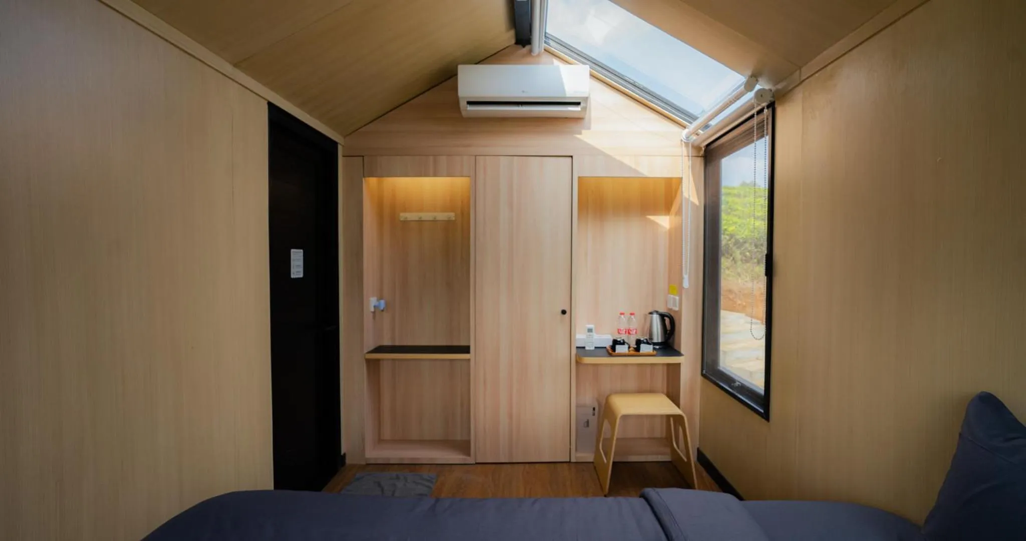 Bedroom, Bed in Bobocabin Pangalengan, Bandung