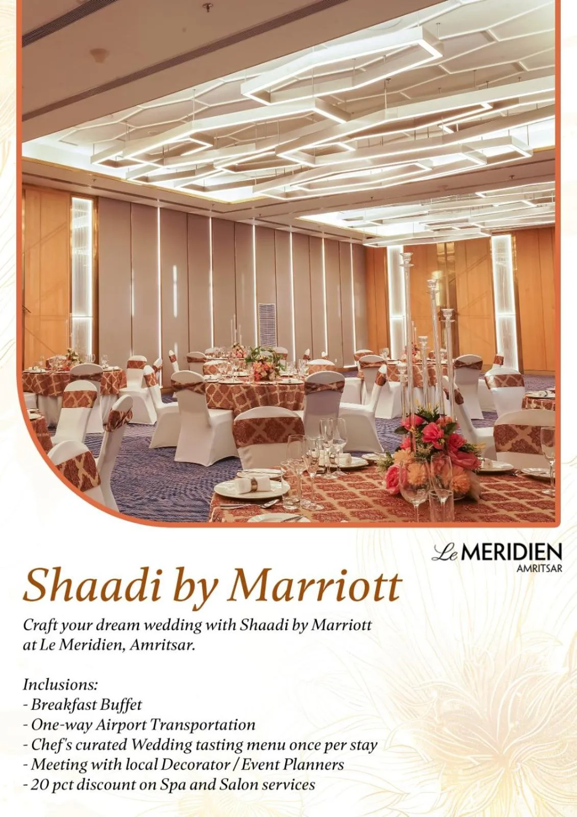 room service in Le Meridien Amritsar