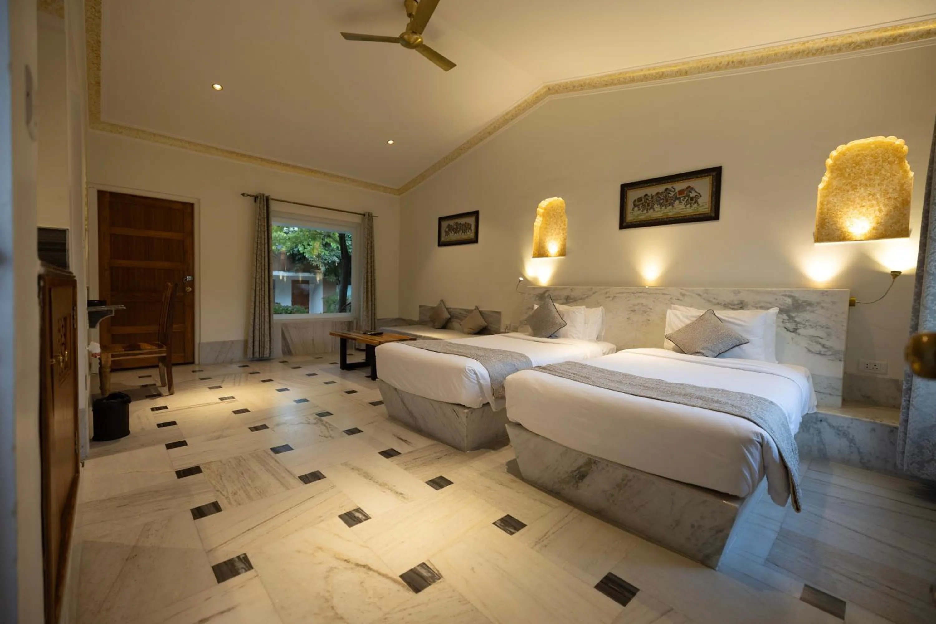 Bedroom, Bed in Aangan Resort Mandawa