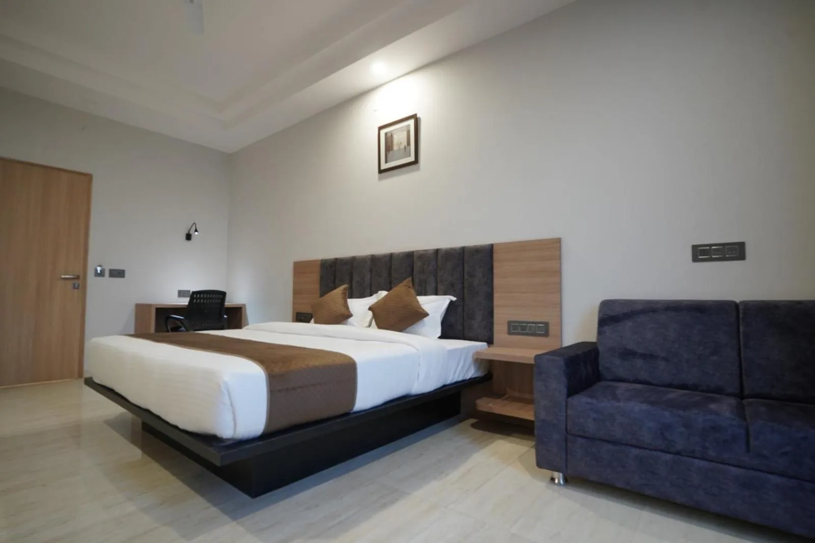 Photo of the whole room, Bed in Hotel Krishna Inn