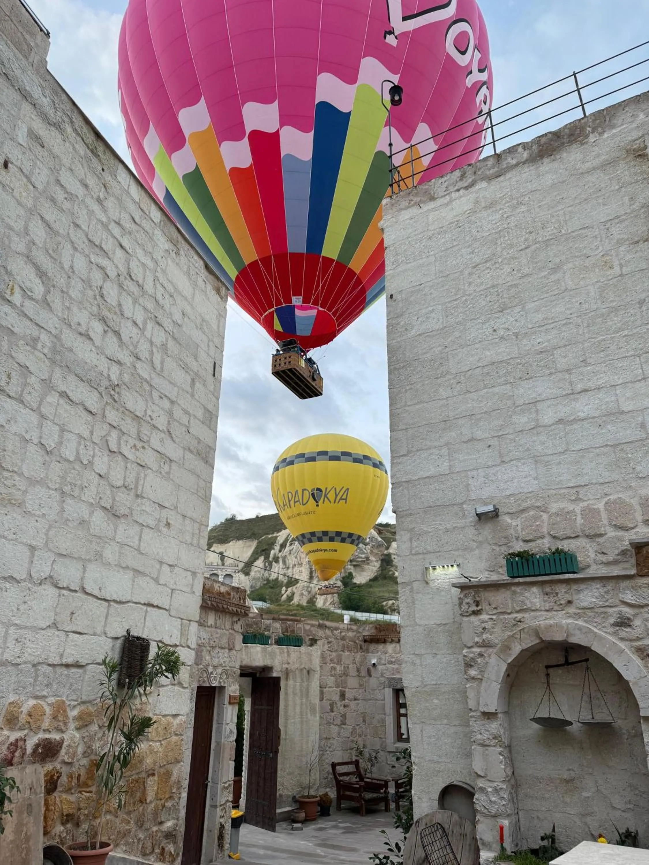 Landmark view in Göreme Escape Cave