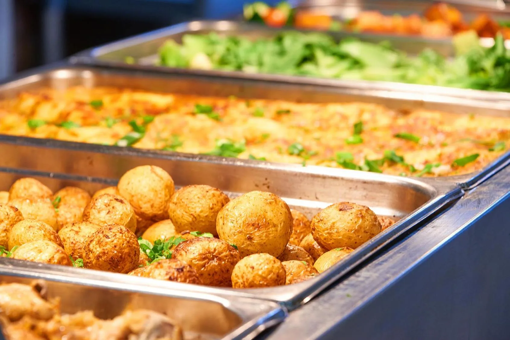 Buffet breakfast in Newman Hotel