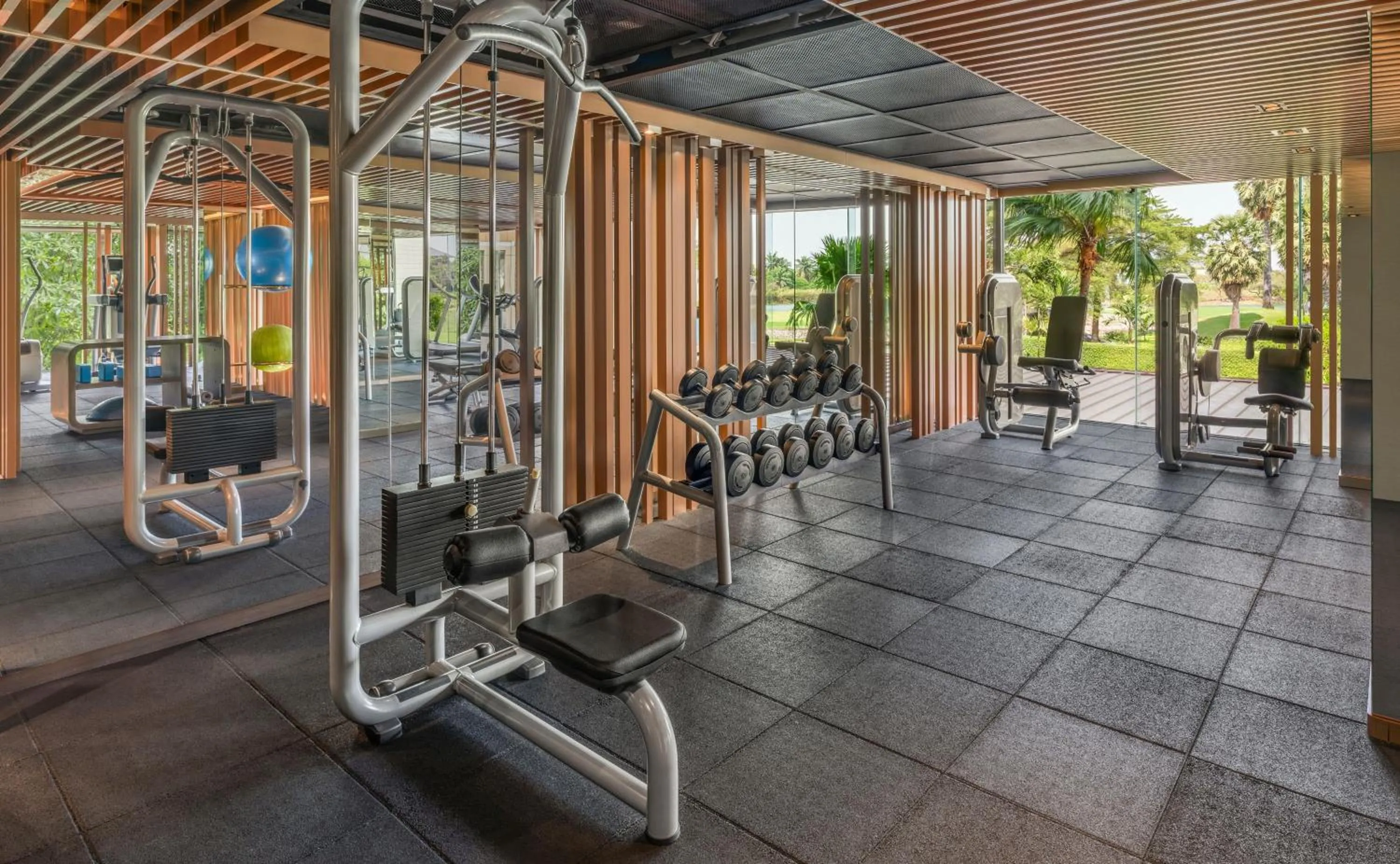 Fitness centre/facilities in Hilton Bangkok Suvarnabhumi Golf Resort & Spa