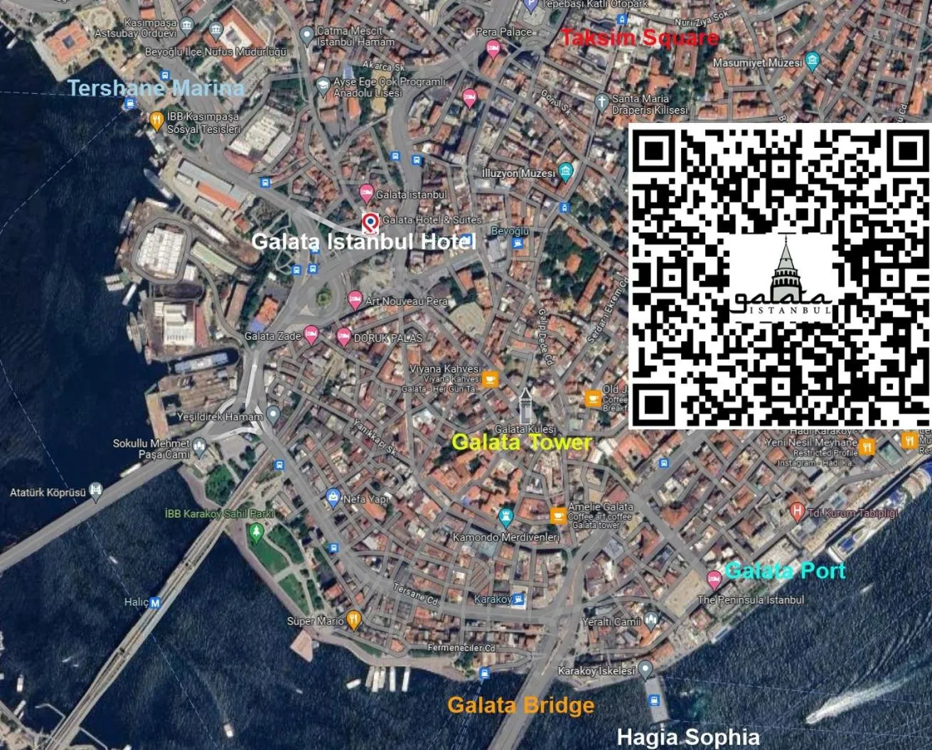 Location in Galata istanbul Hotel