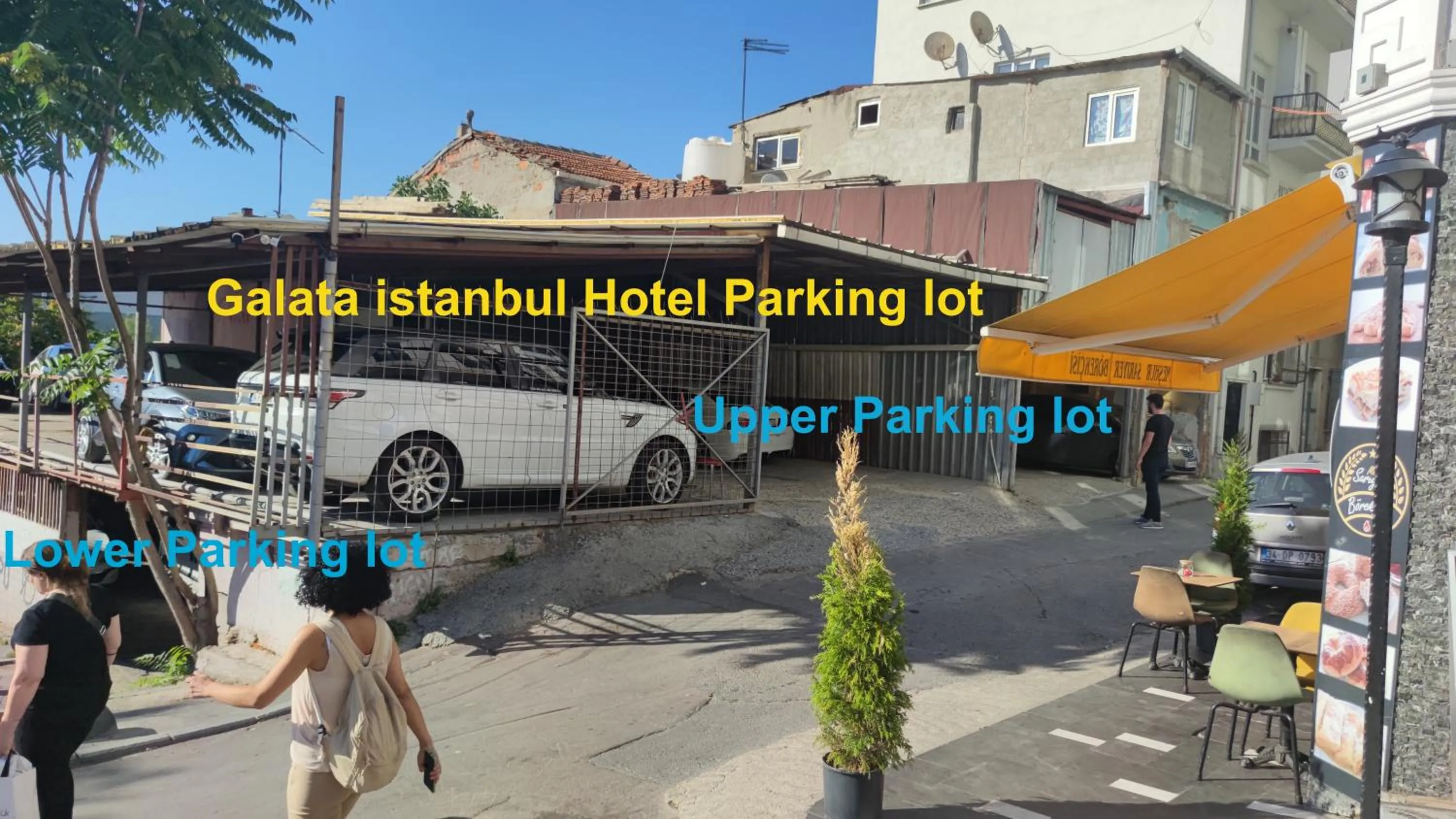 Parking in Galata istanbul Hotel