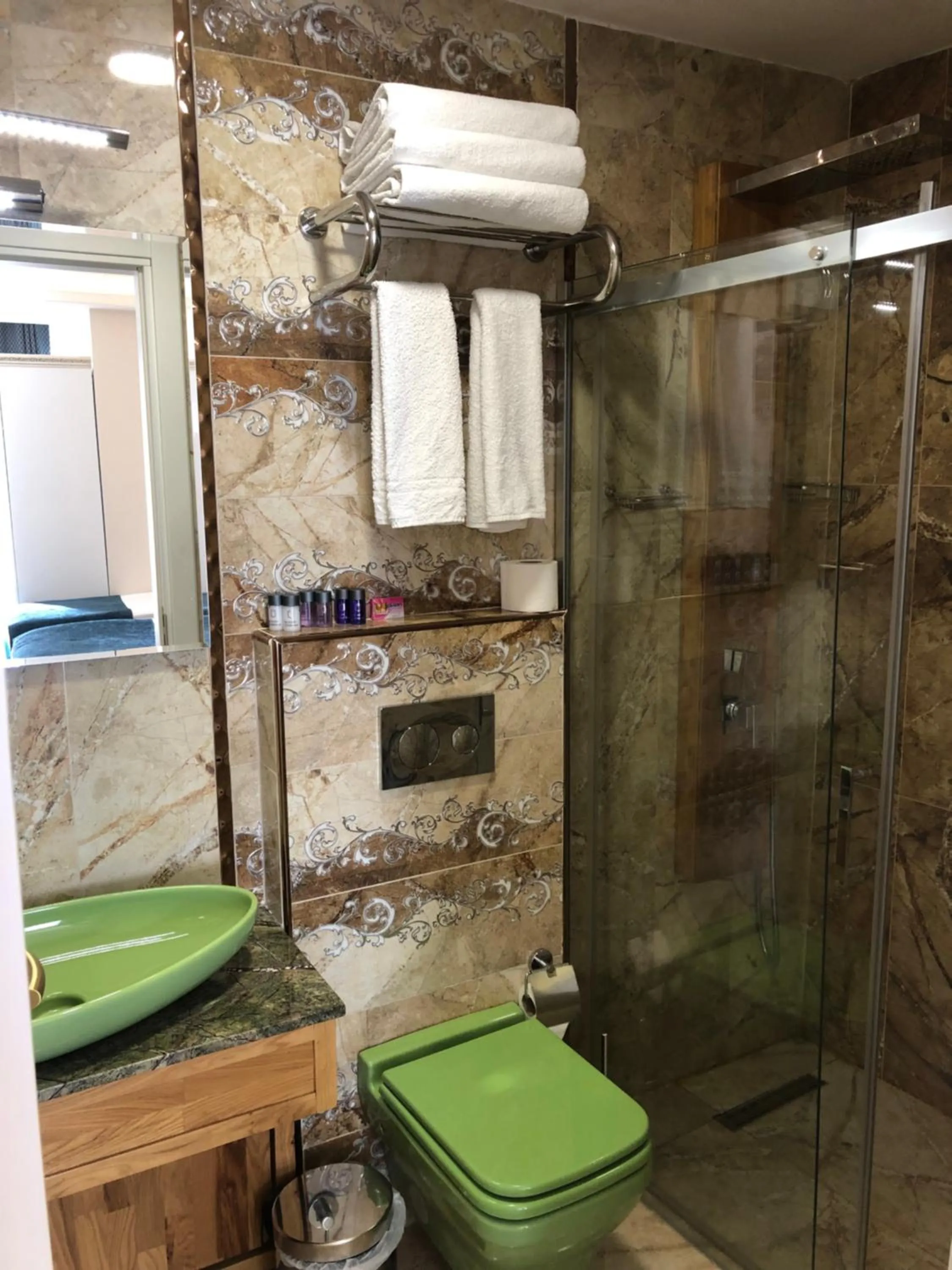 Shower in Galata istanbul Hotel