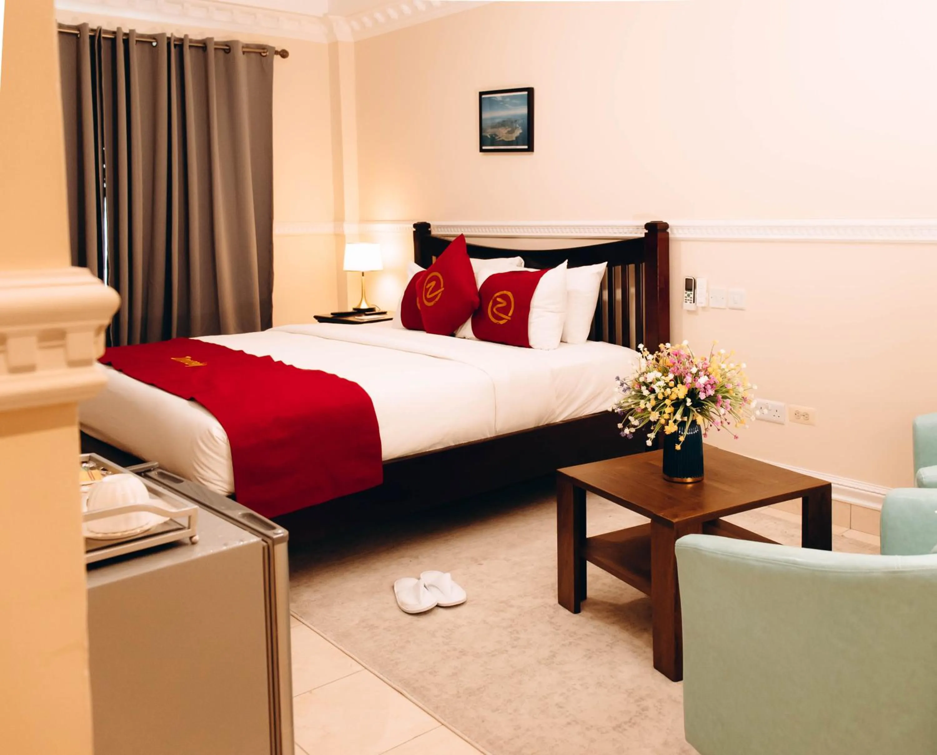 Bed in Zimansky Hotel