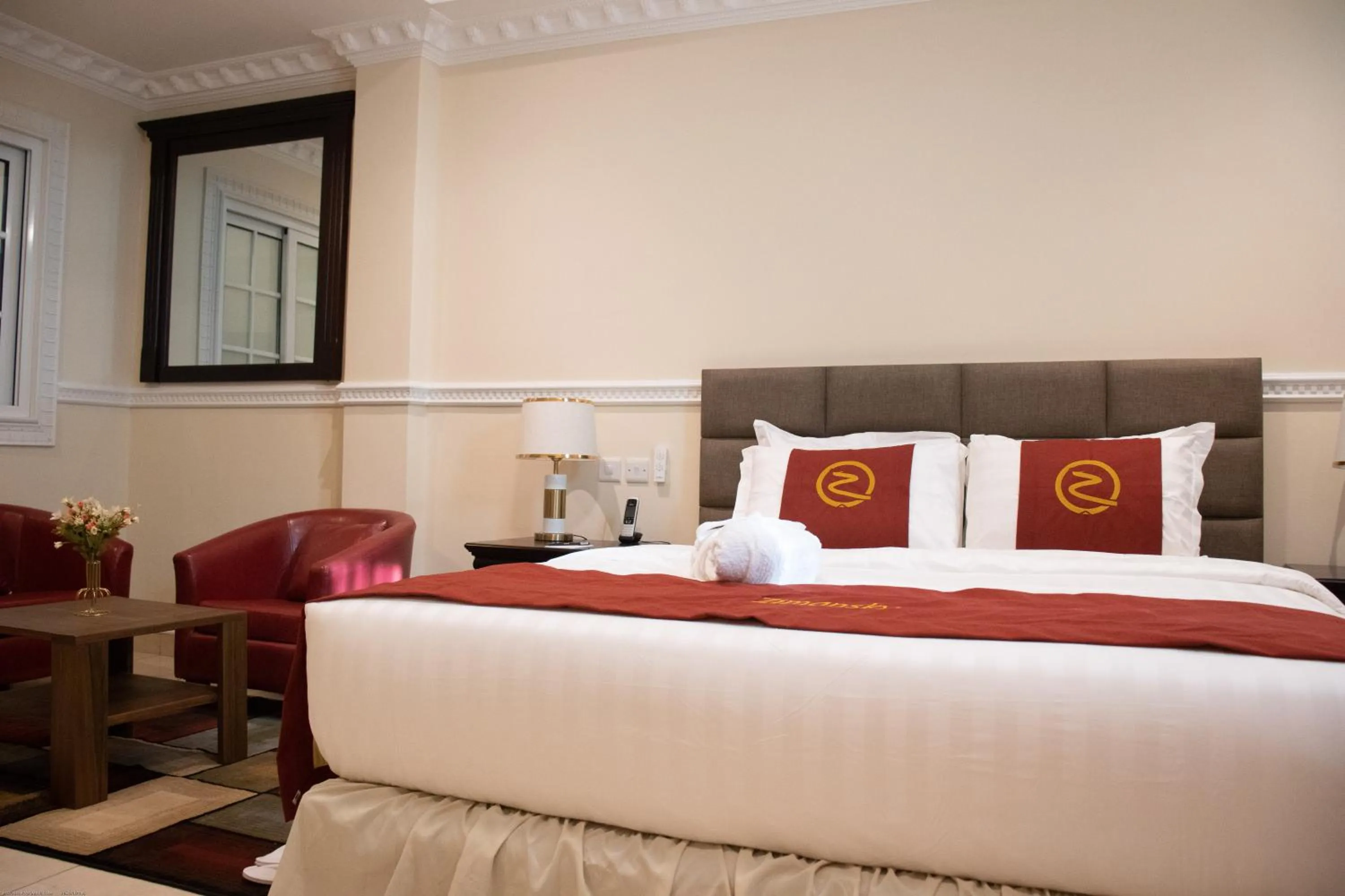 Bed in Zimansky Hotel