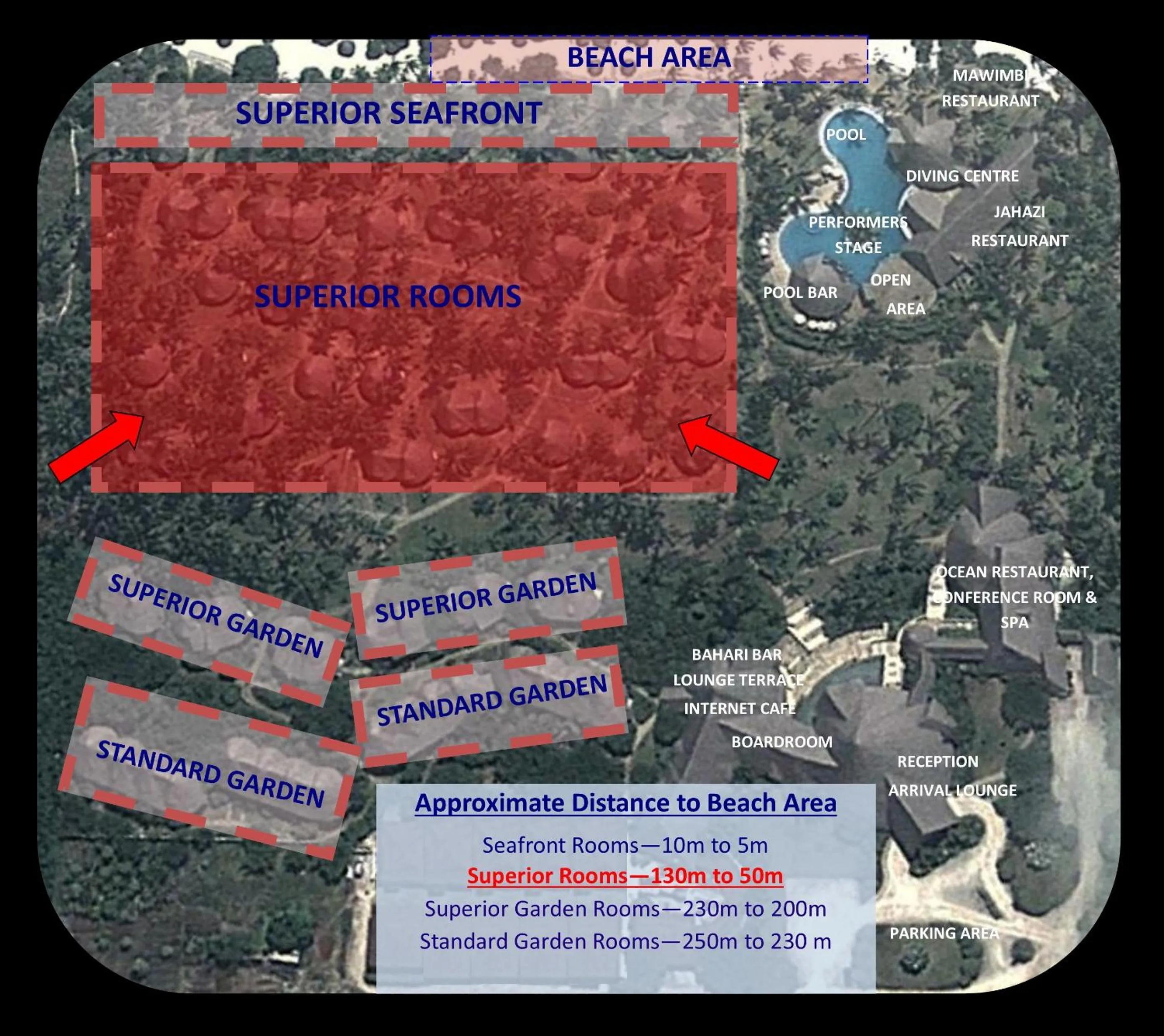 Garden view in Ocean Paradise Resort & Spa