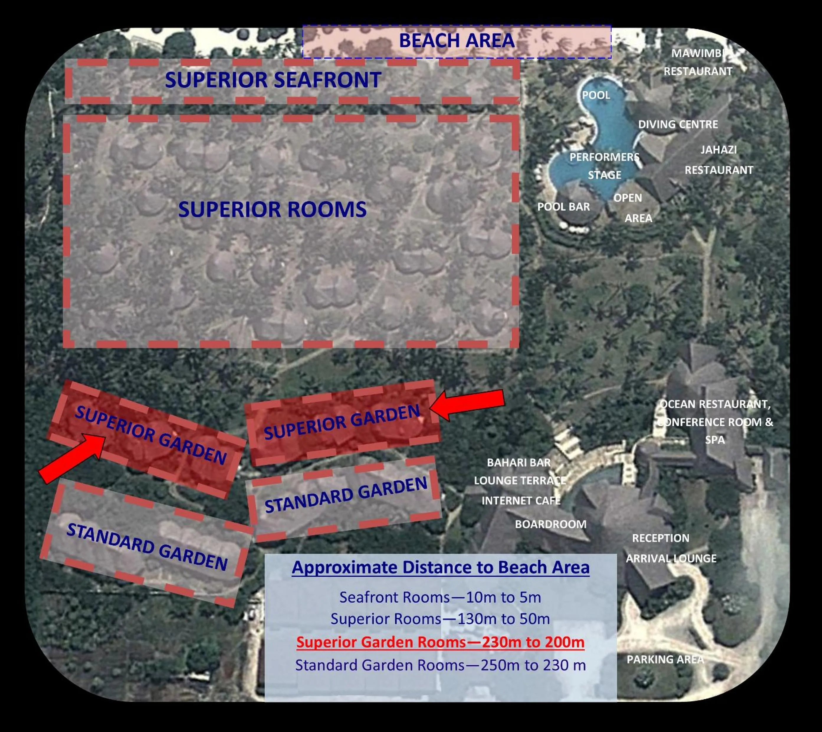 Location in Ocean Paradise Resort & Spa