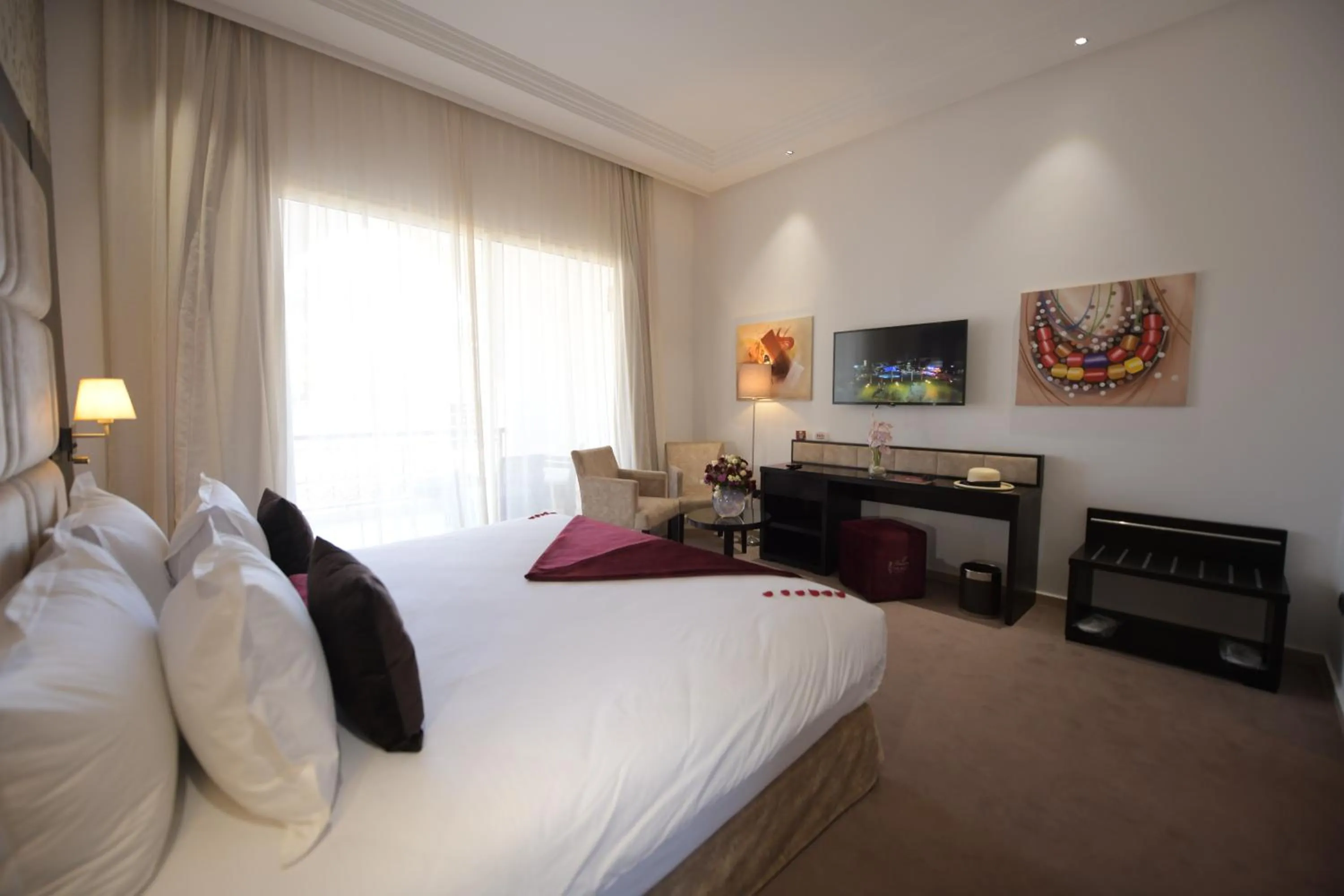 Bed in El Olivar Palace Marrakech All Inclusive, Aquapark & SPA