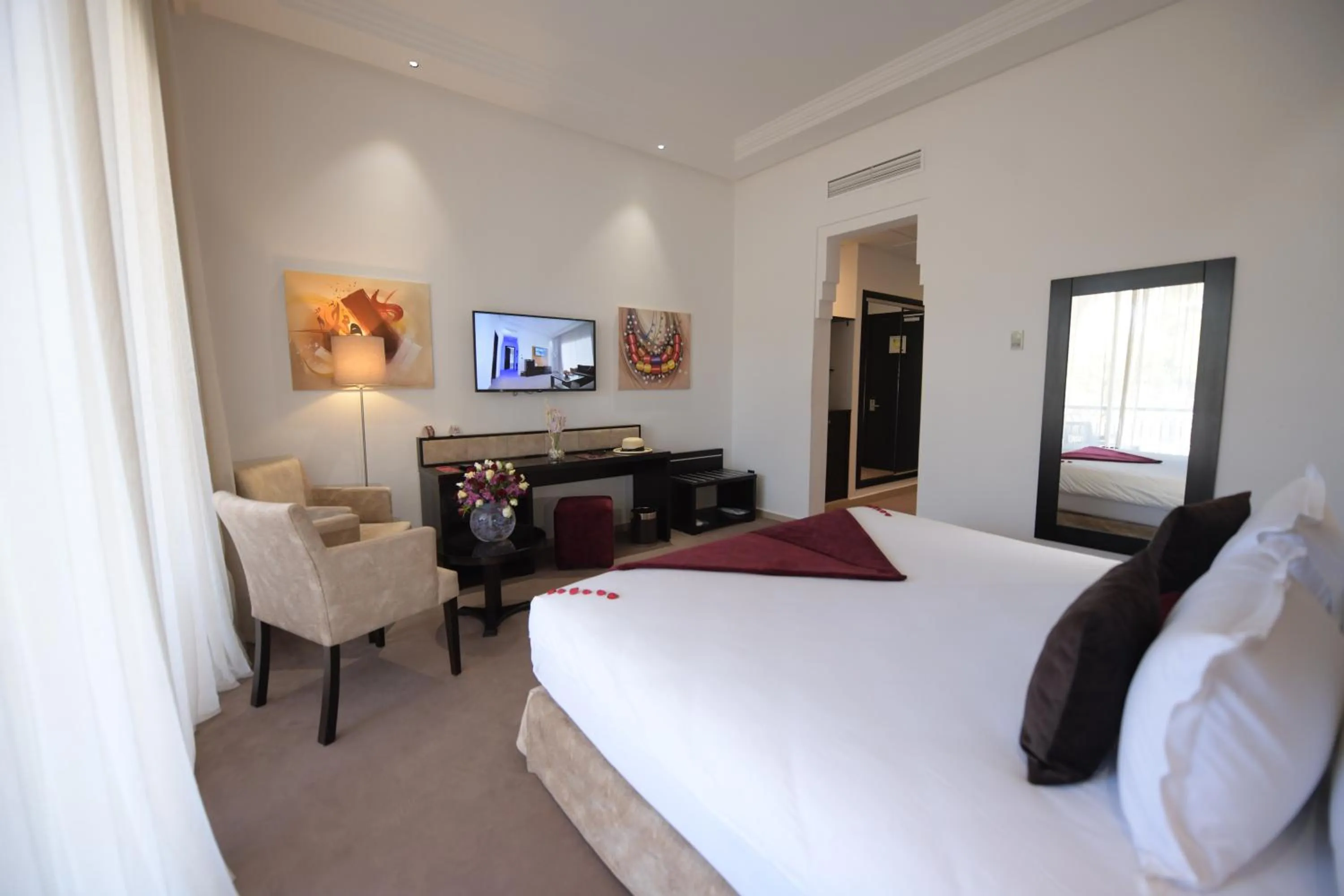 Bed in El Olivar Palace Marrakech All Inclusive, Aquapark & SPA