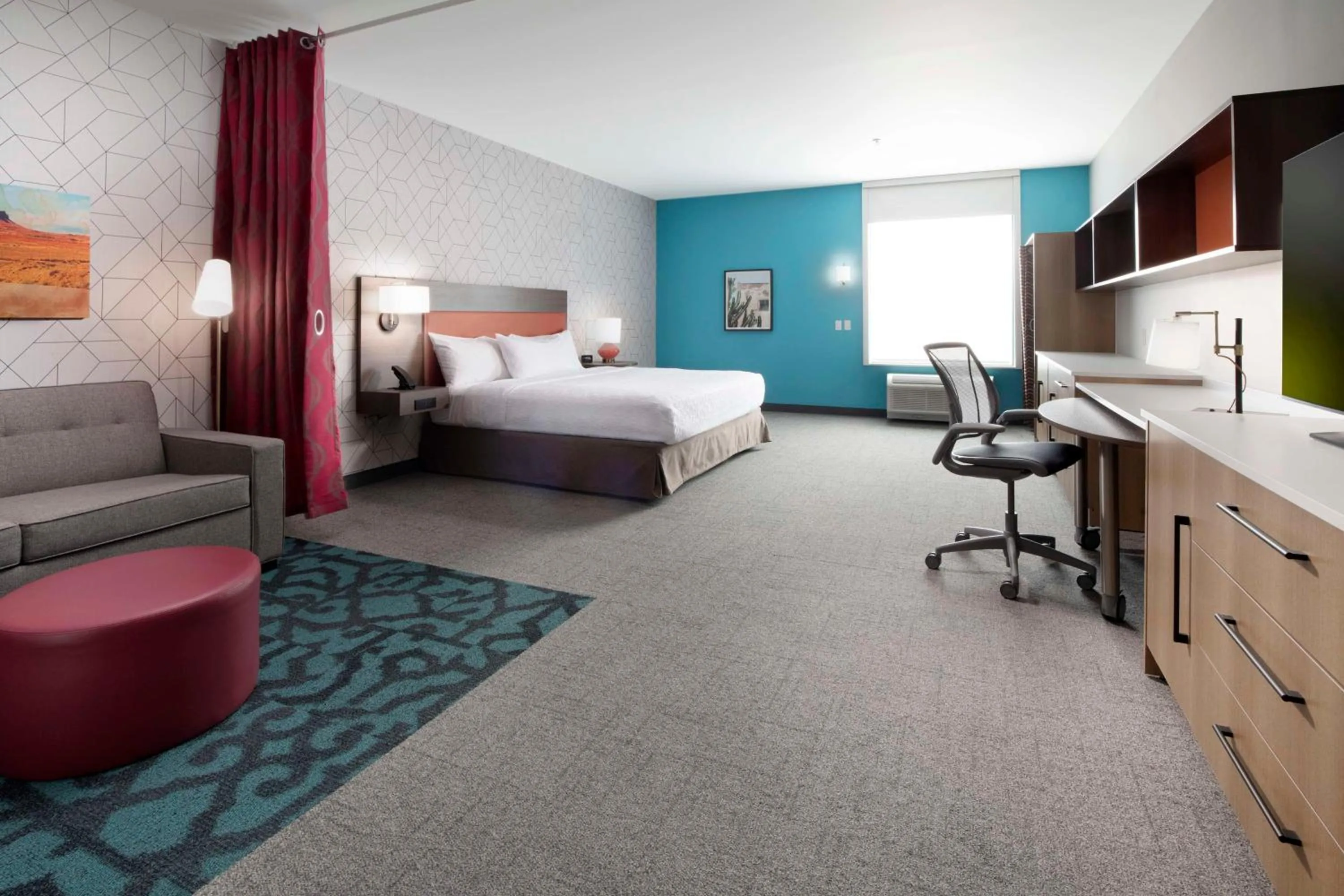 Bedroom, Bed in Home2 Suites By Hilton Albuquerque Airport