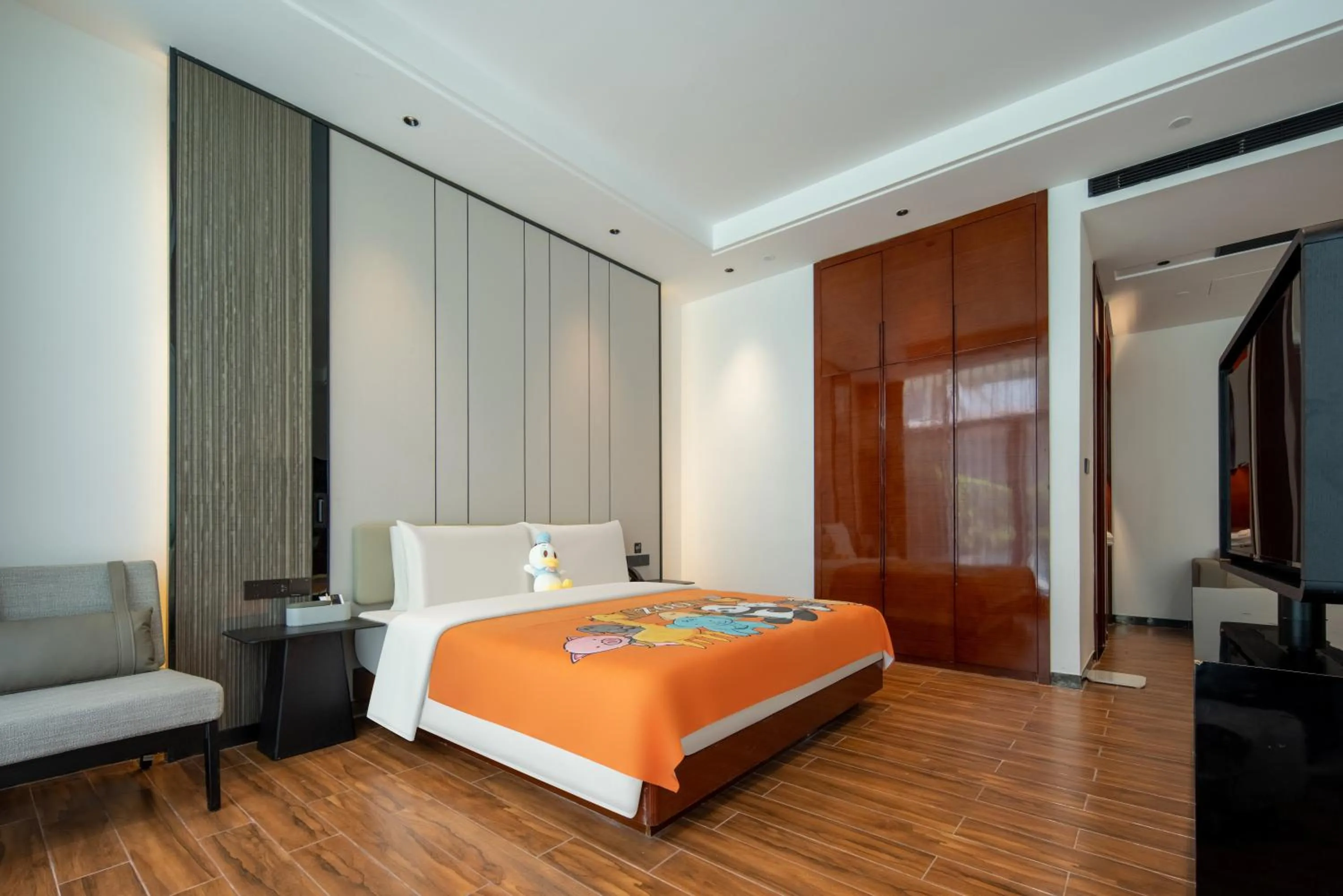 Bed in Atour X Hotel Shenzhen Dapeng Jiaochangwei