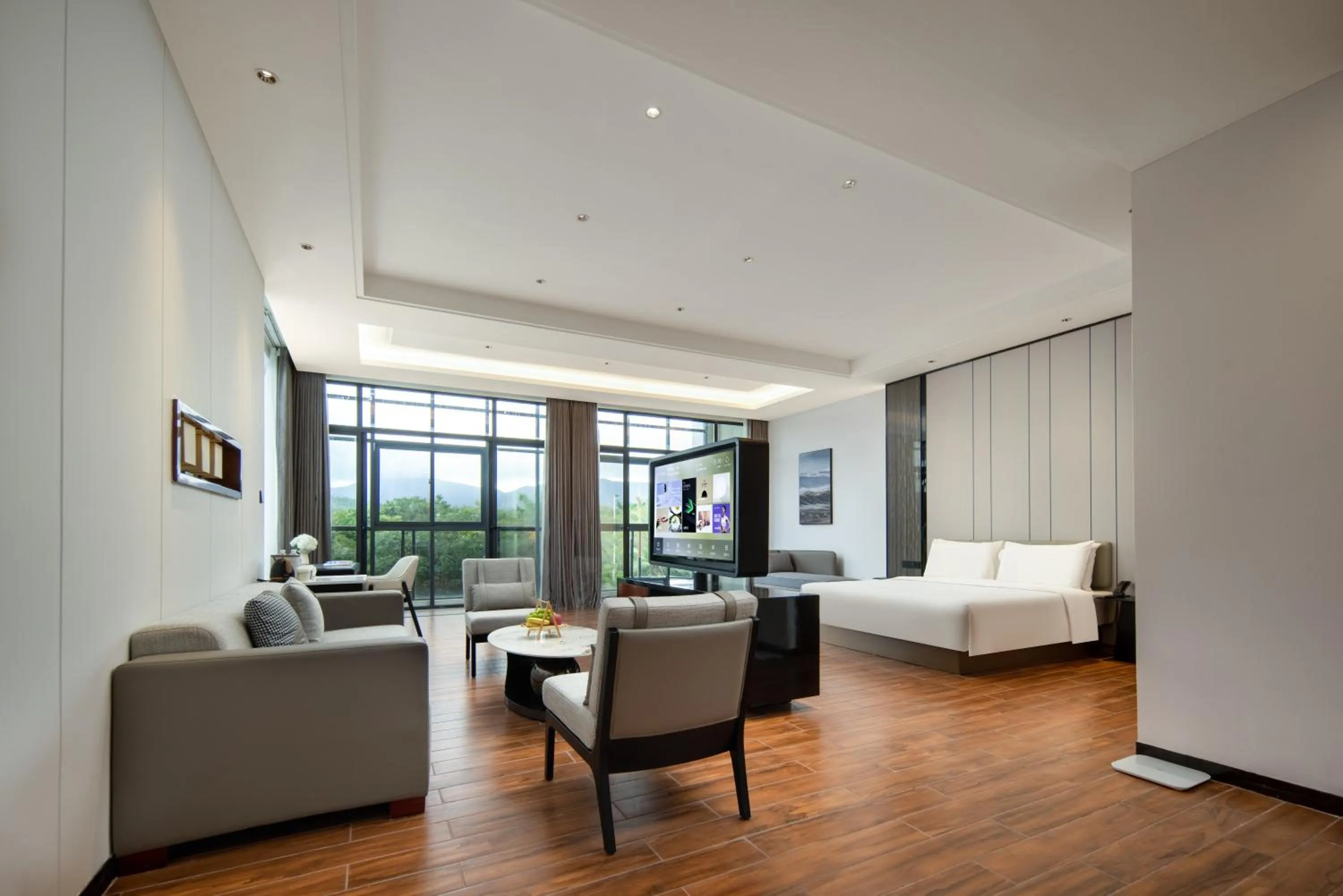 Bed in Atour X Hotel Shenzhen Dapeng Jiaochangwei