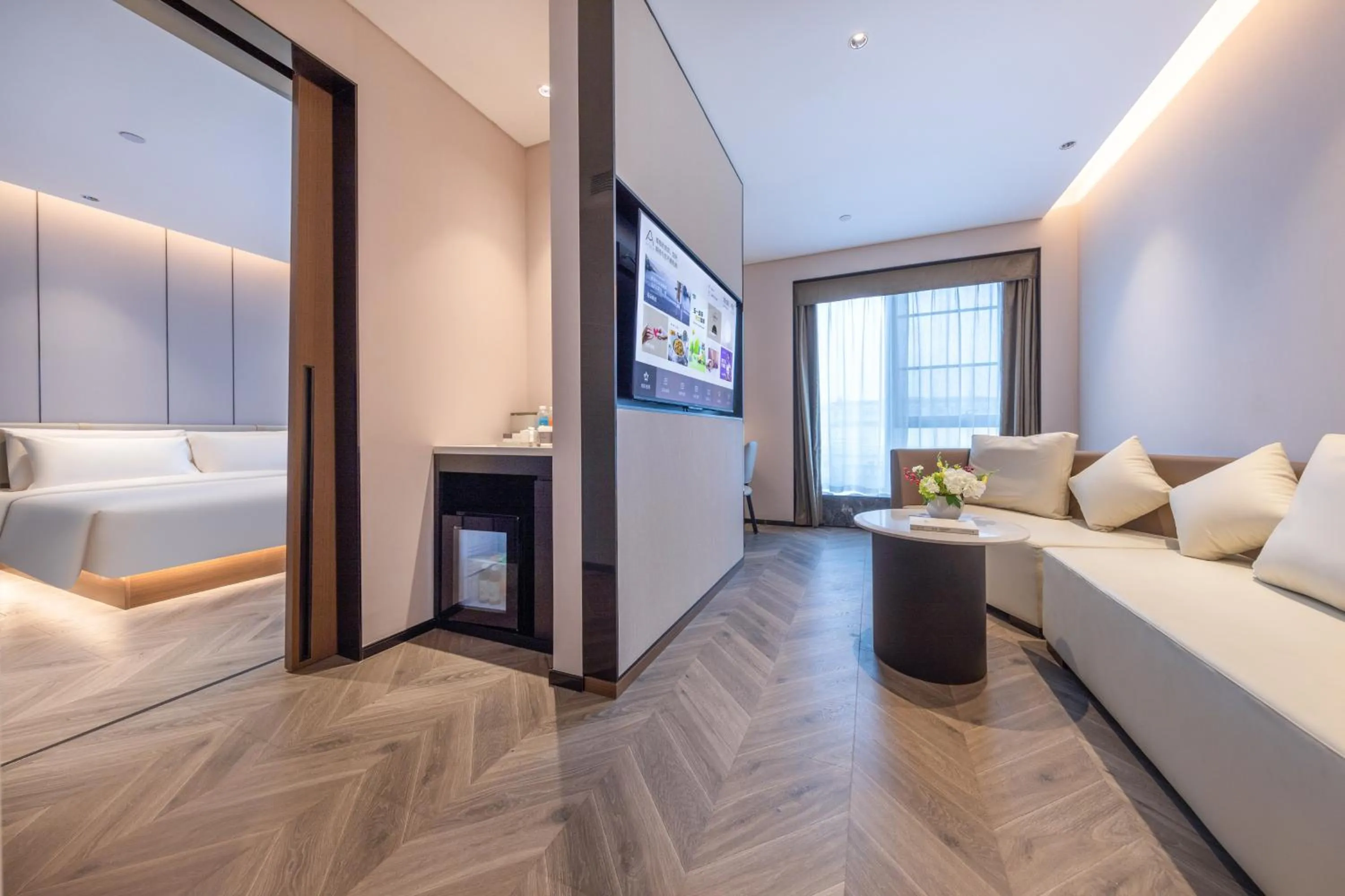 Bed in Atour Hotel Shiguang Road Panyu Guangzhou