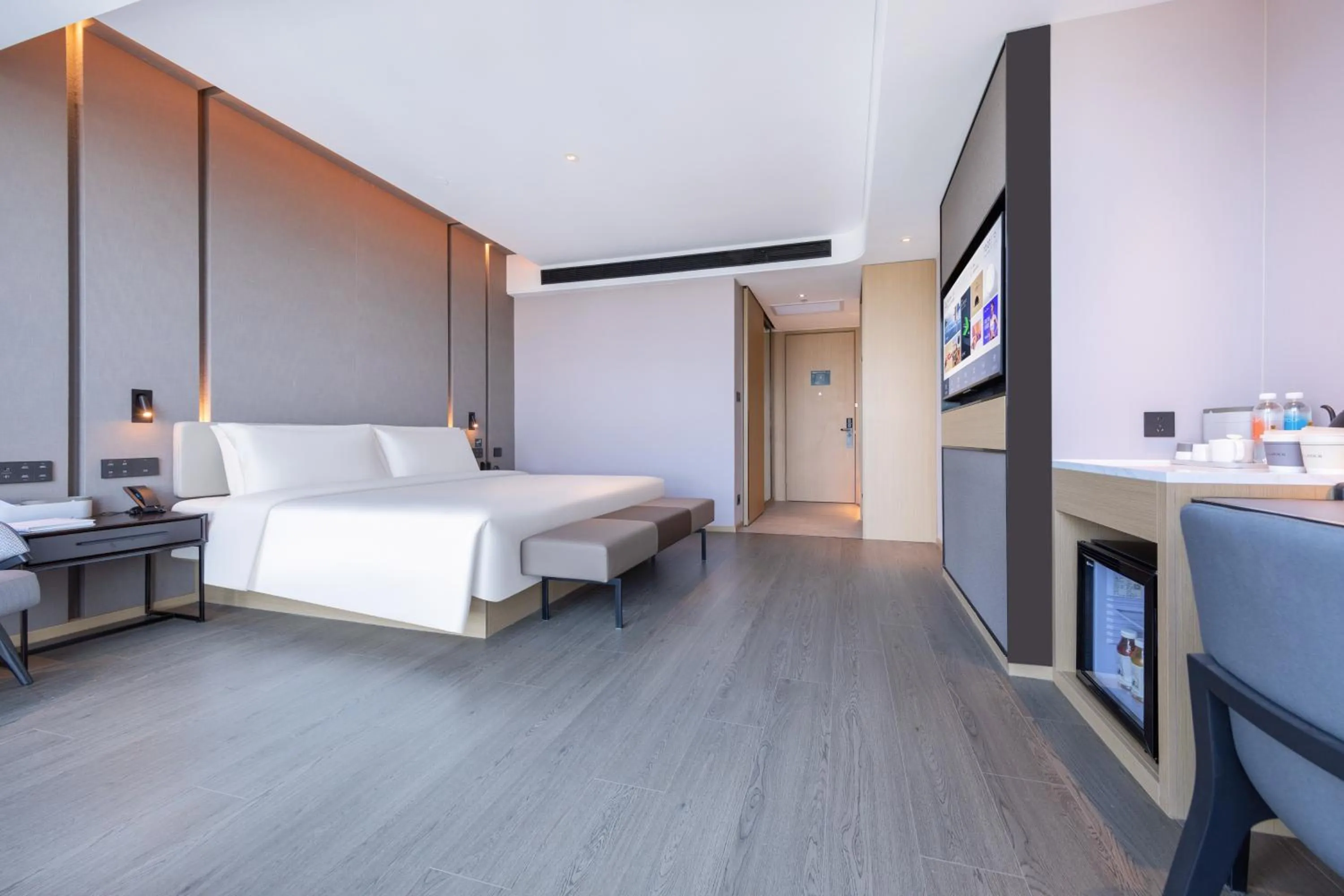 TV and multimedia, Bed in Atour Hotel Wuhan University of Technology Jiedaokou